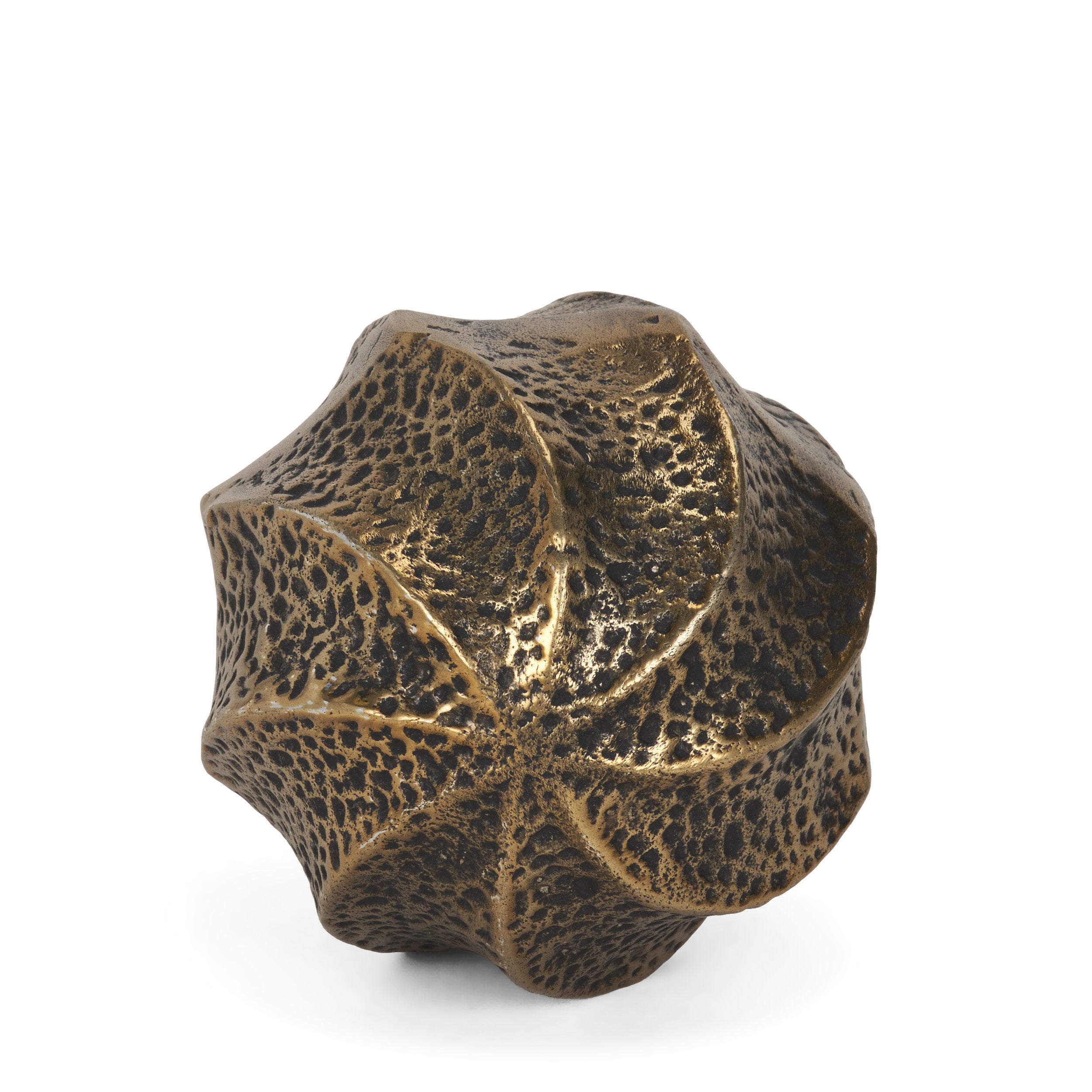 Imani Small Sculptural Metal Decorative Orb Object