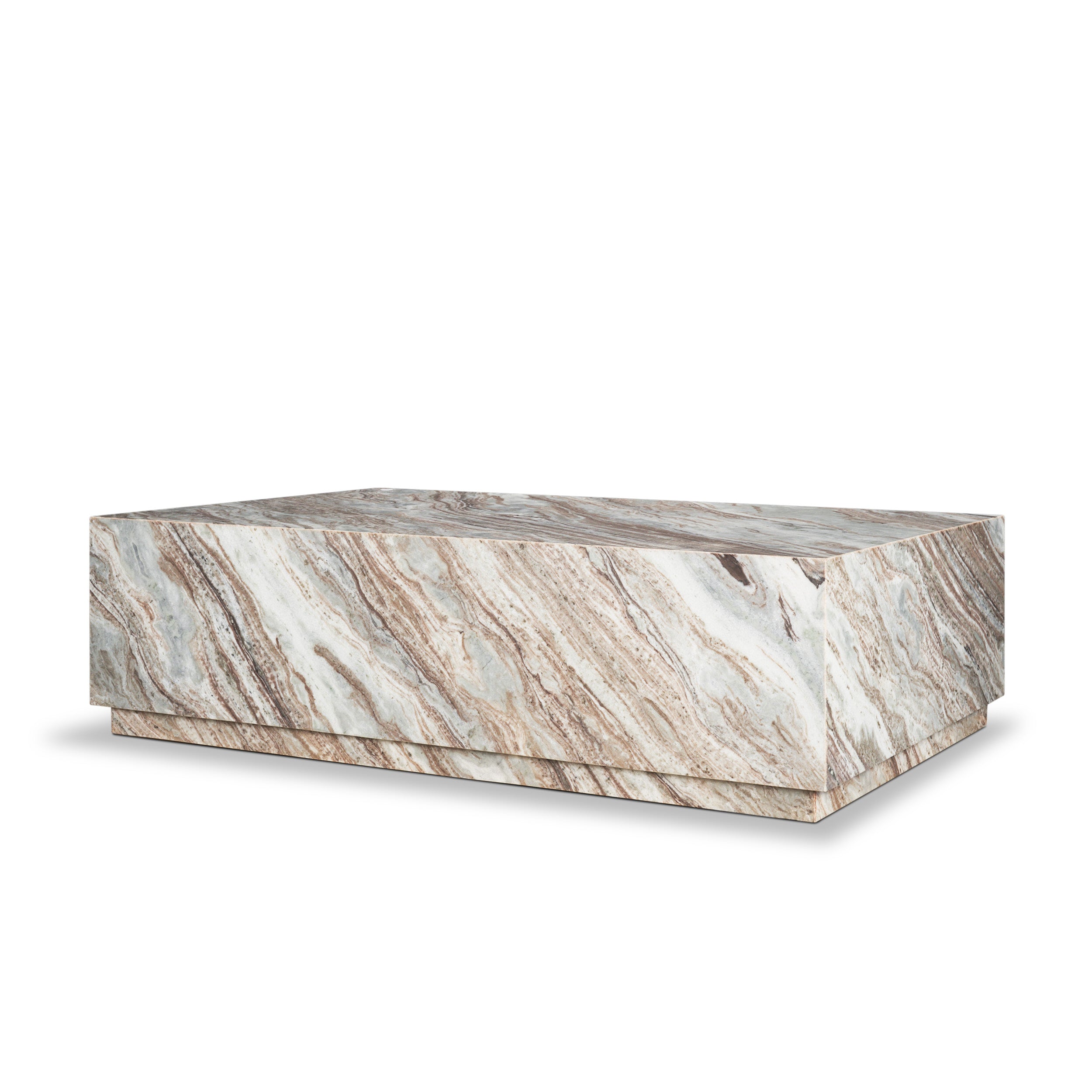 Matteo Solid Marble Rectangular Coffee Table