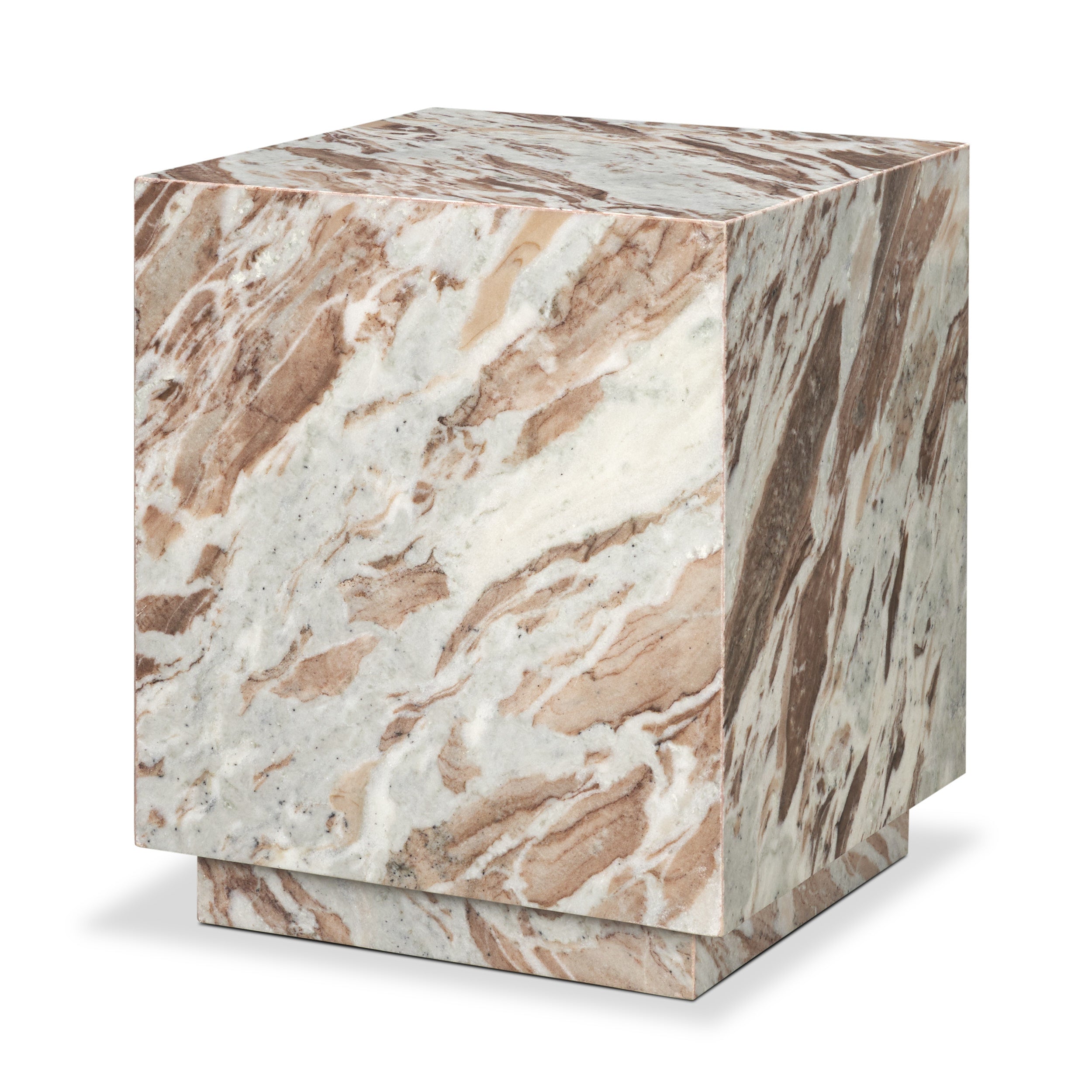 Matteo Solid Marble Square Side Table