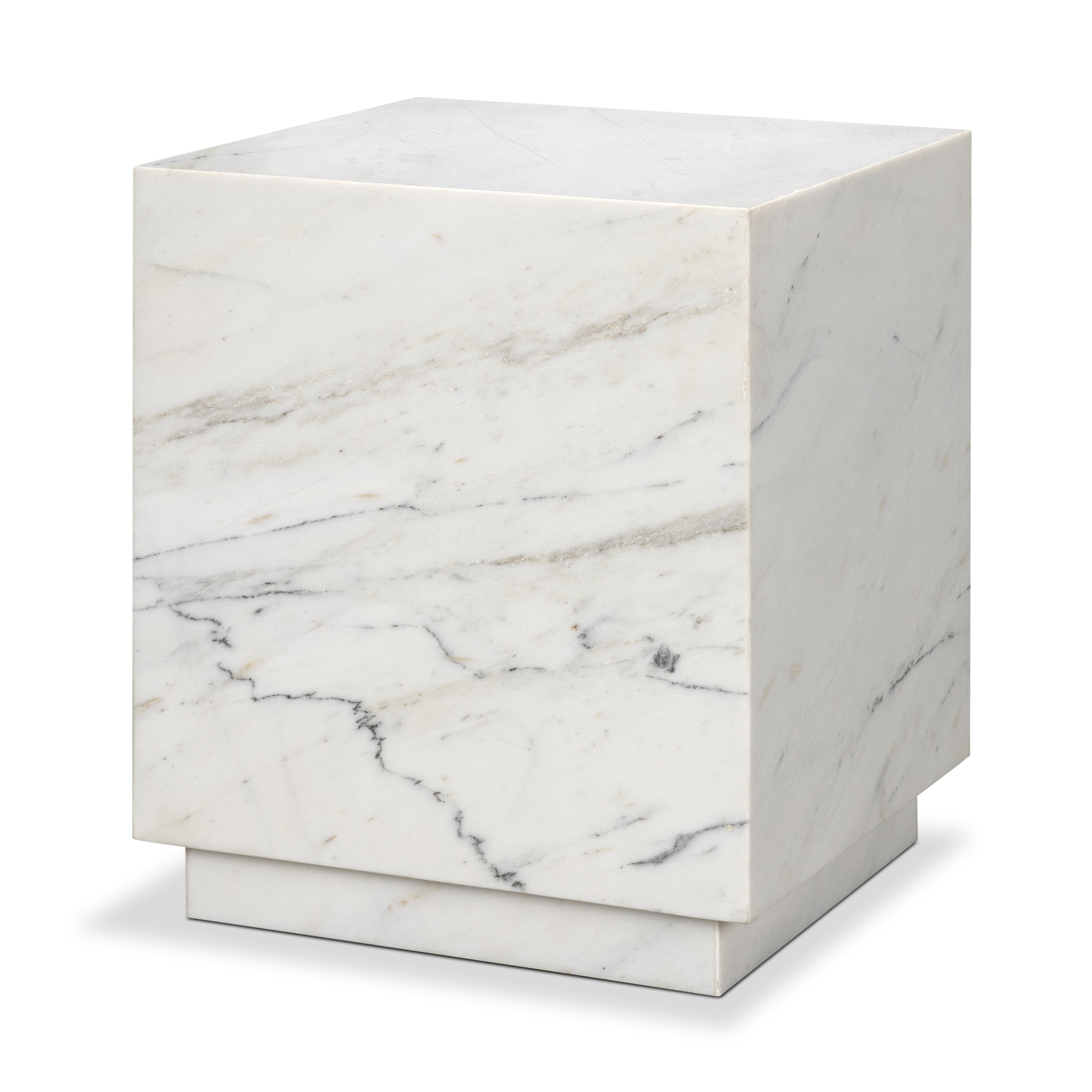Matteo Solid Marble Square Side Table