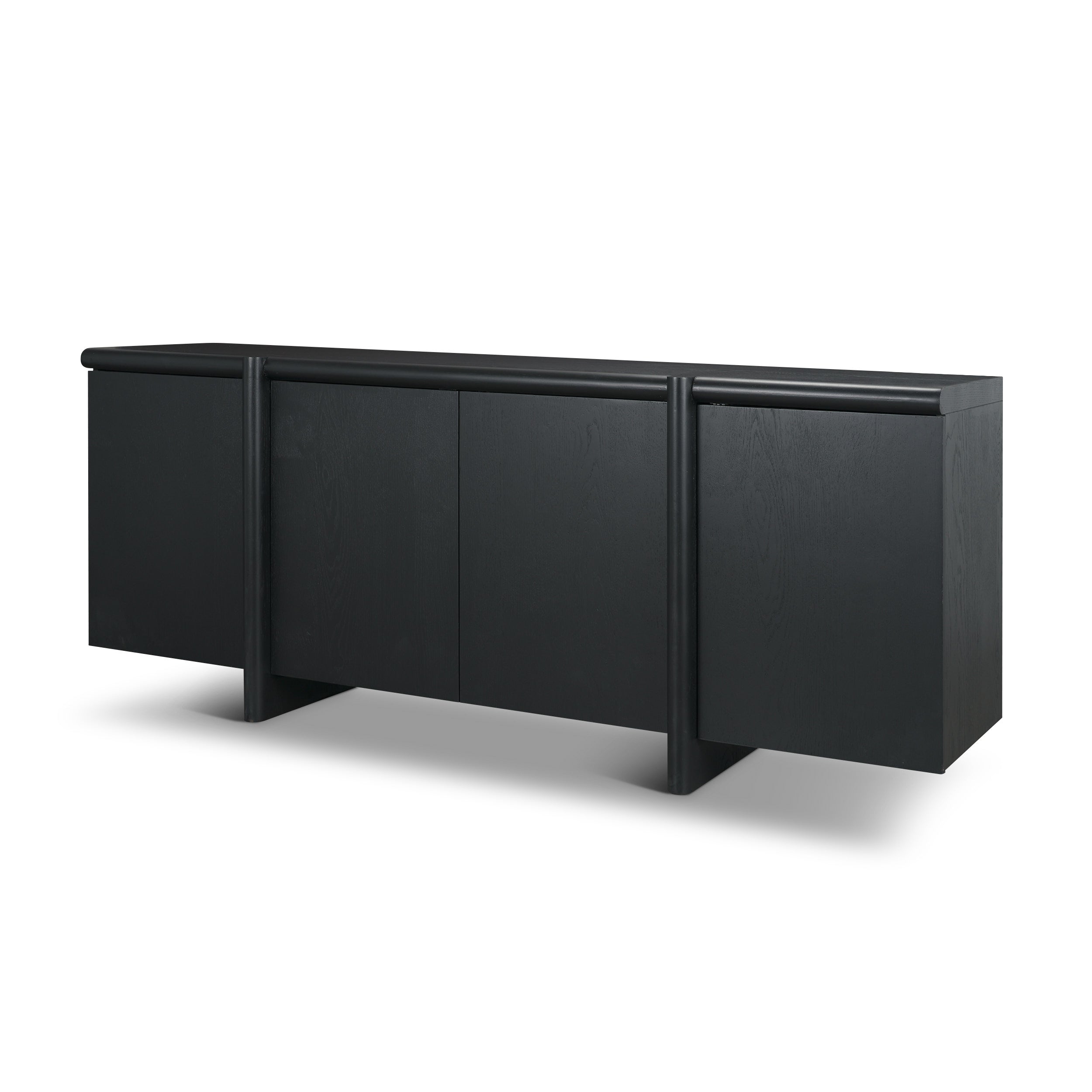 Rowan Oak Wood Closed 4 Door Sideboard