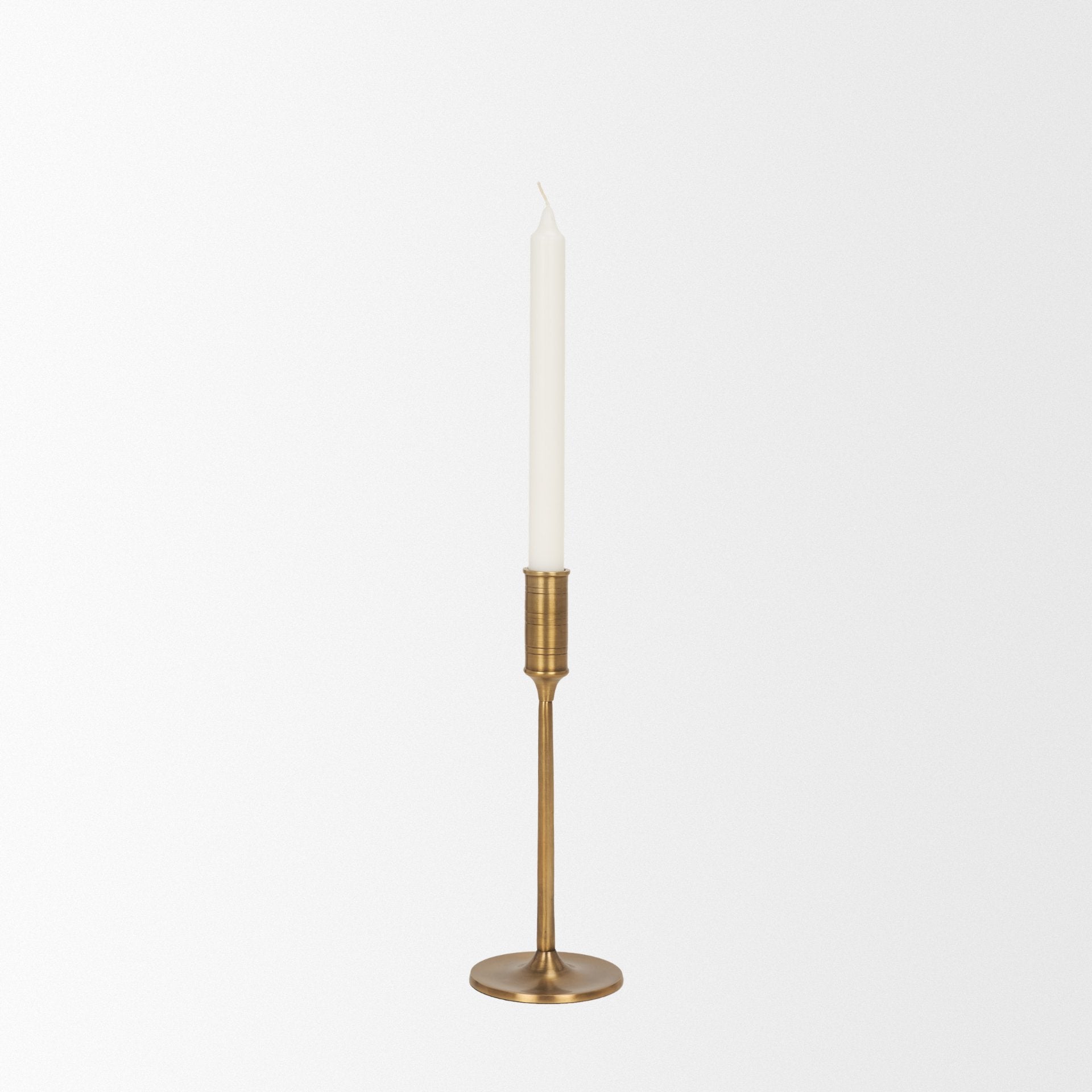 Chantria Solid Natural Brass Adjustable Taper Candle Holder