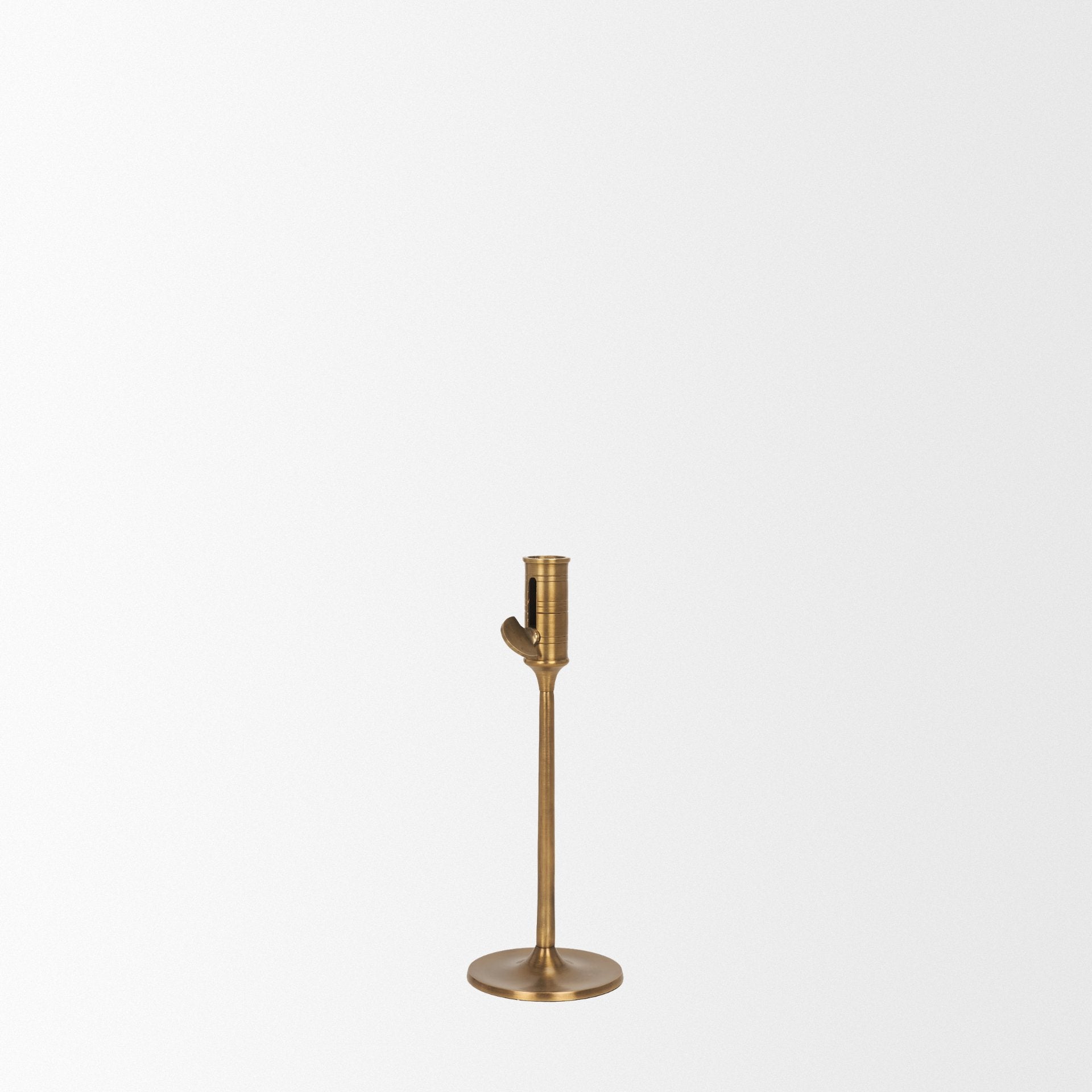 Chantria Solid Natural Brass Adjustable Taper Candle Holder