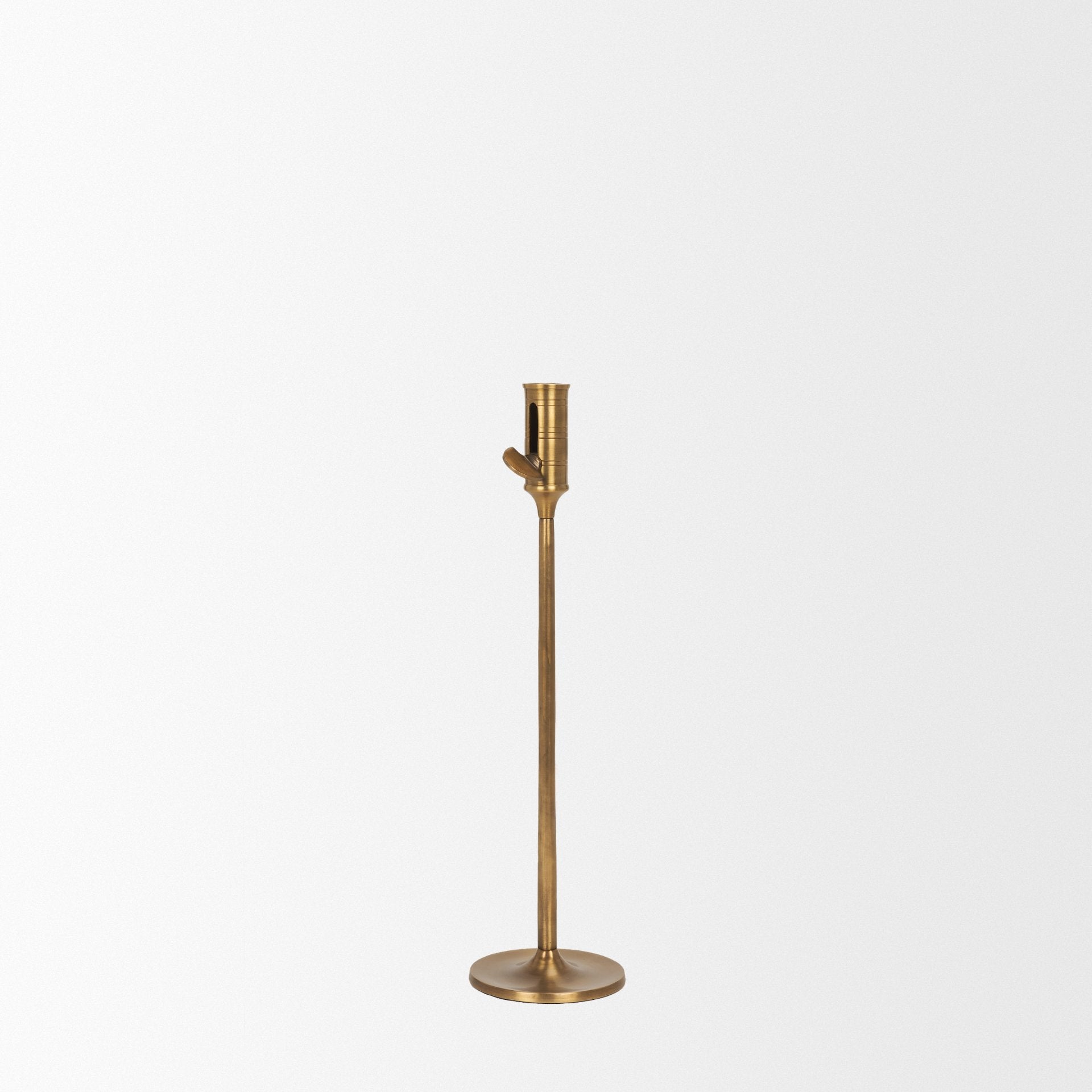 Chantria Solid Natural Brass Adjustable Taper Candle Holder
