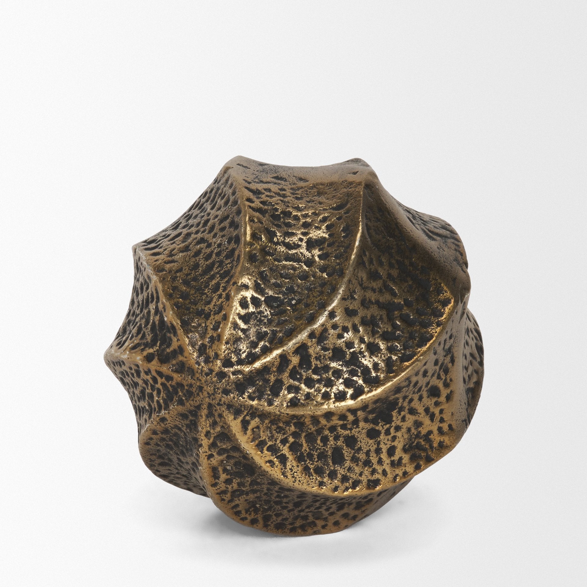 Imani Small Sculptural Metal Decorative Orb Object