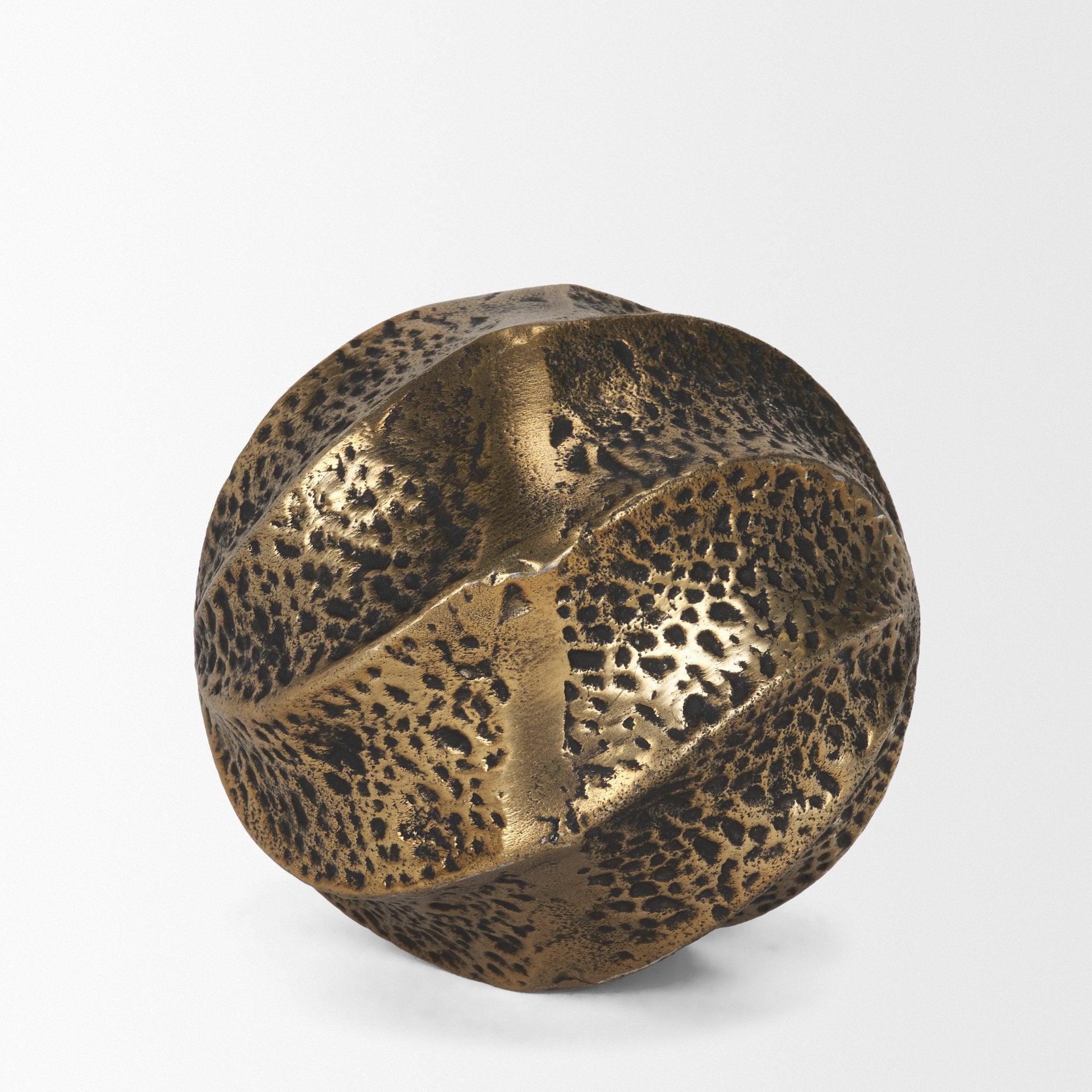 Imani Small Sculptural Metal Decorative Orb Object