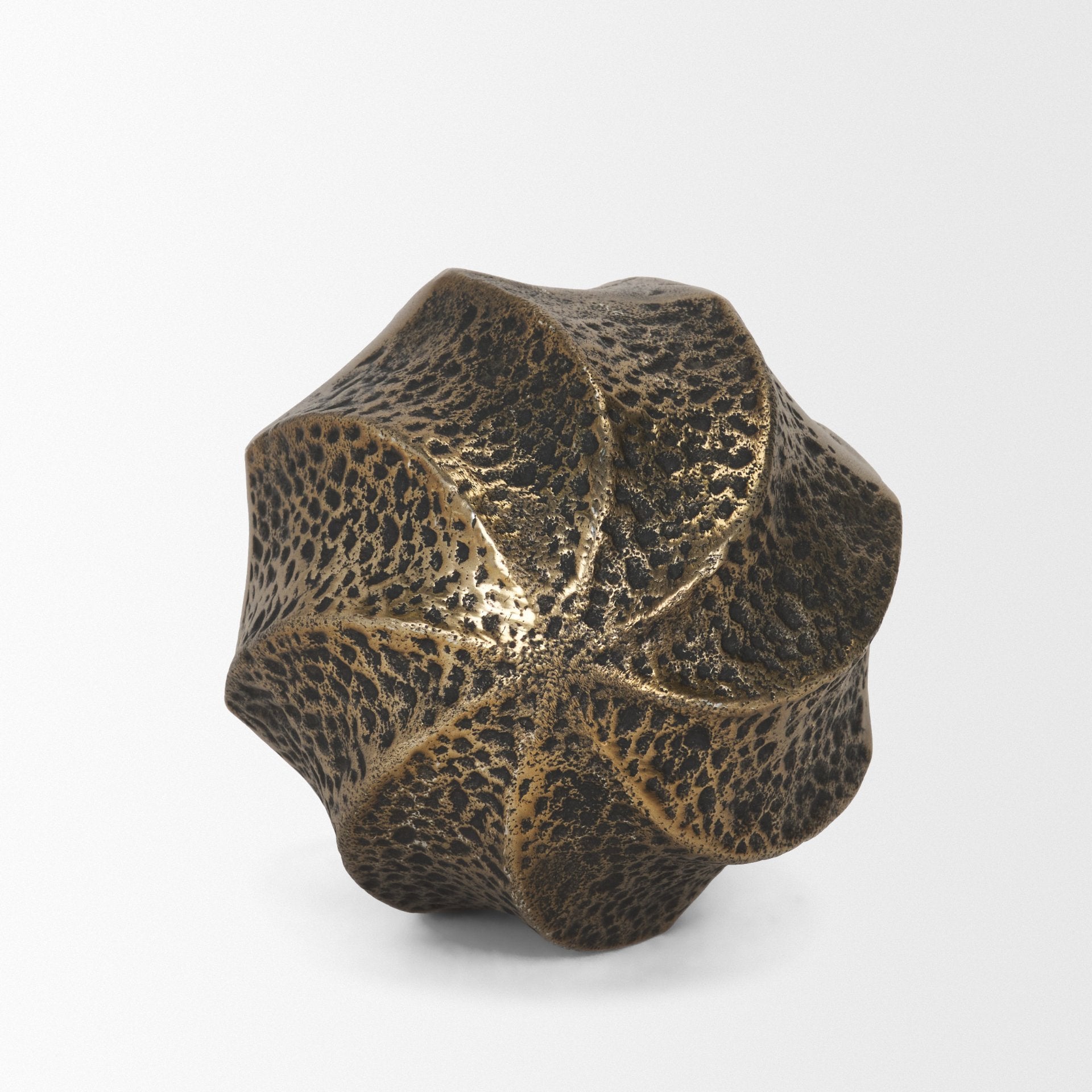 Imani Small Sculptural Metal Decorative Orb Object