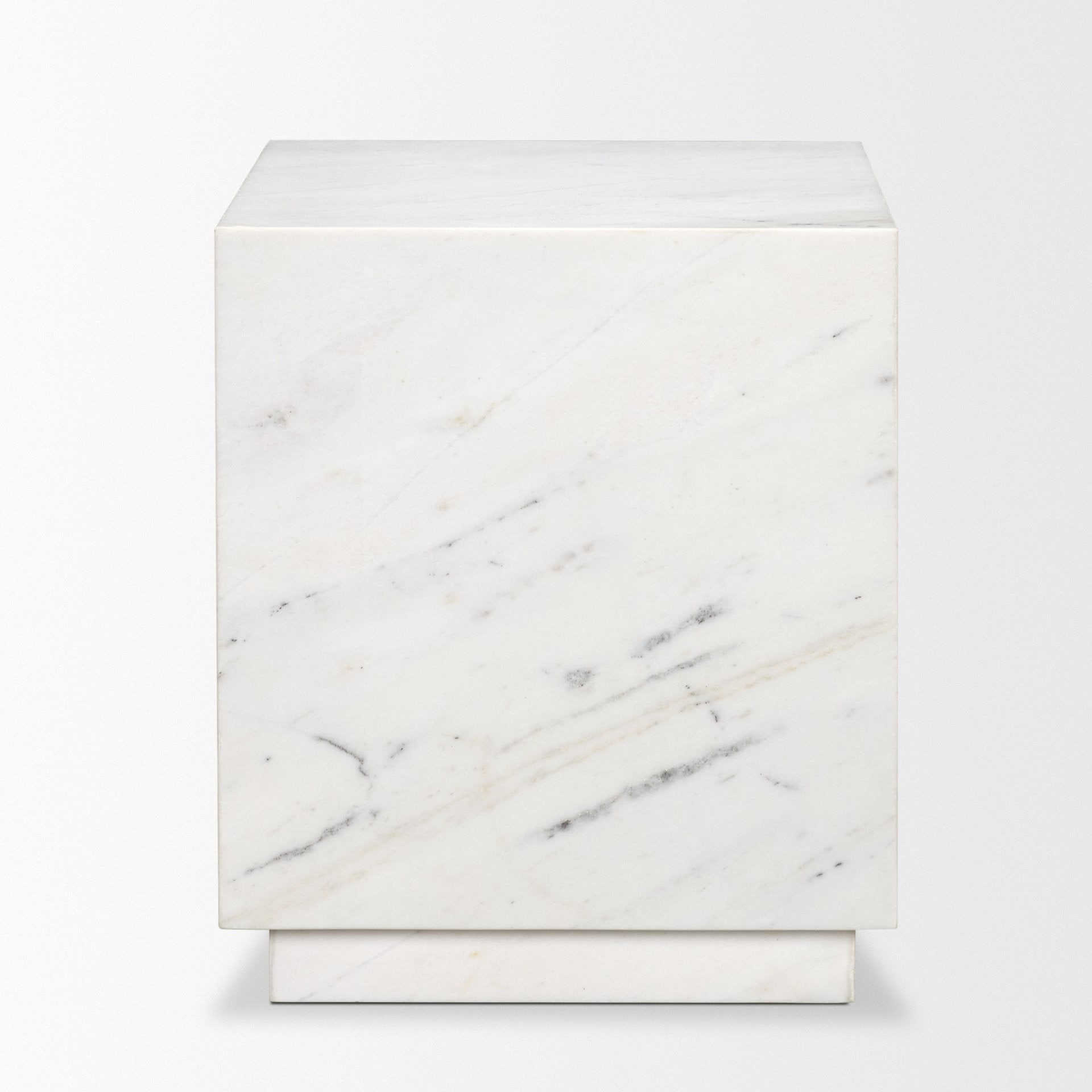 Matteo Solid Marble Square Side Table