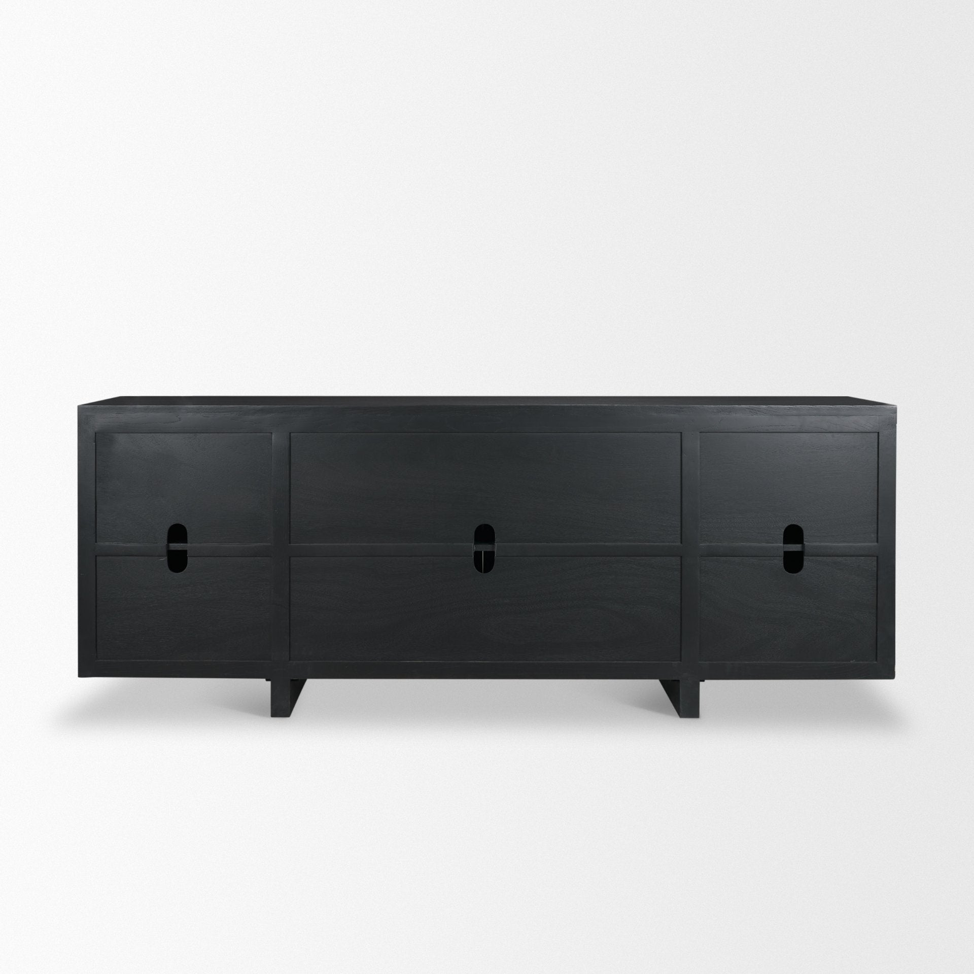 Rowan Oak Wood Closed 4 Door Sideboard