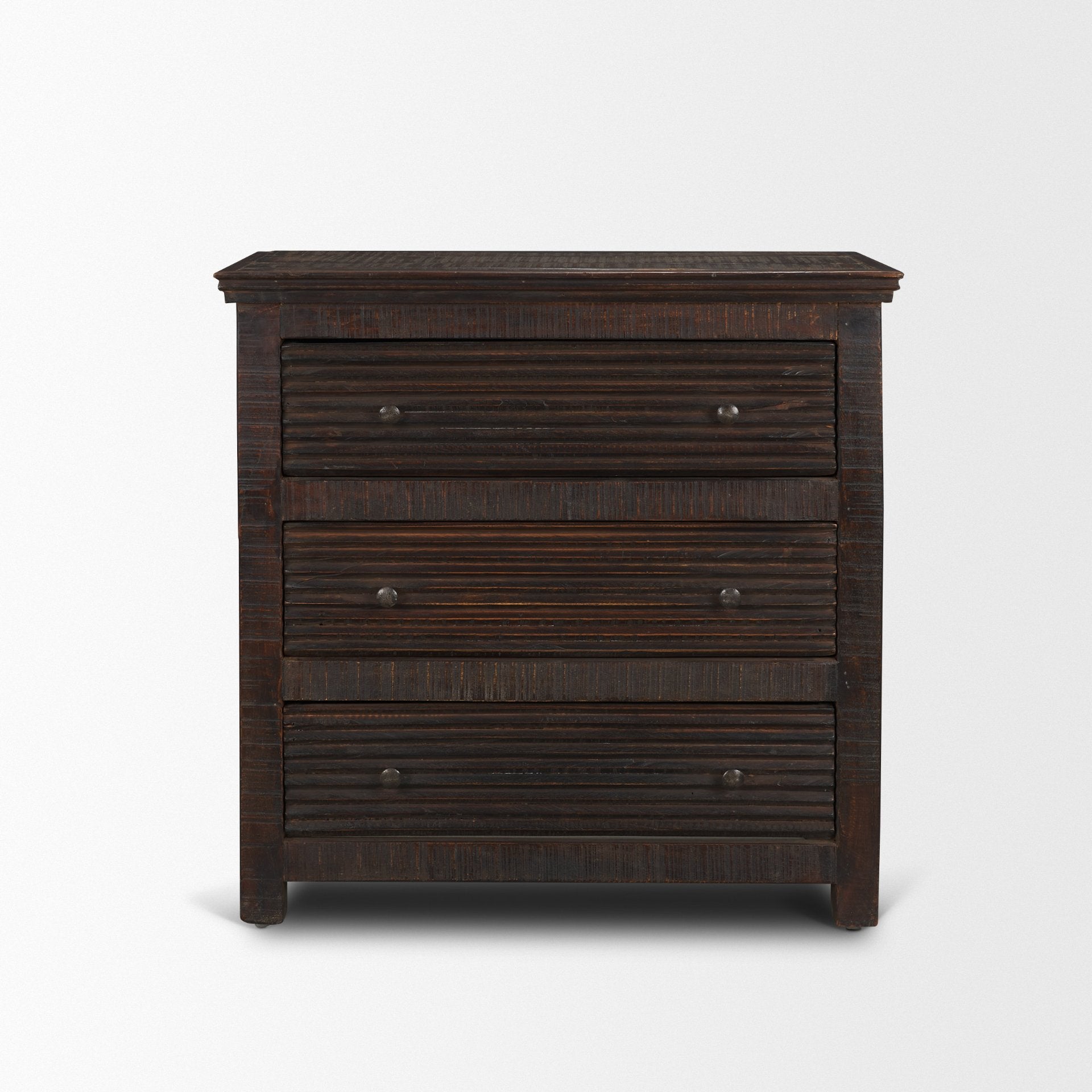 Rhett Reclaimed Wood 3 Drawer Cabinet