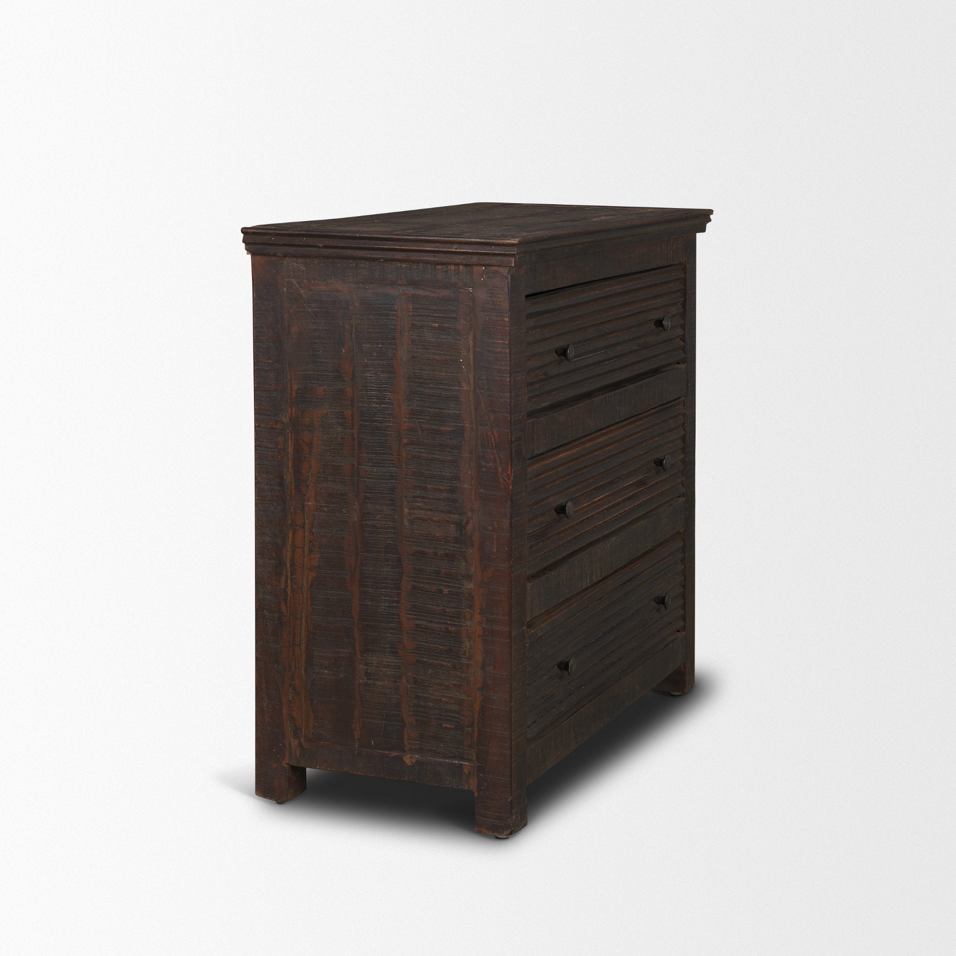 Rhett Reclaimed Wood 3 Drawer Cabinet