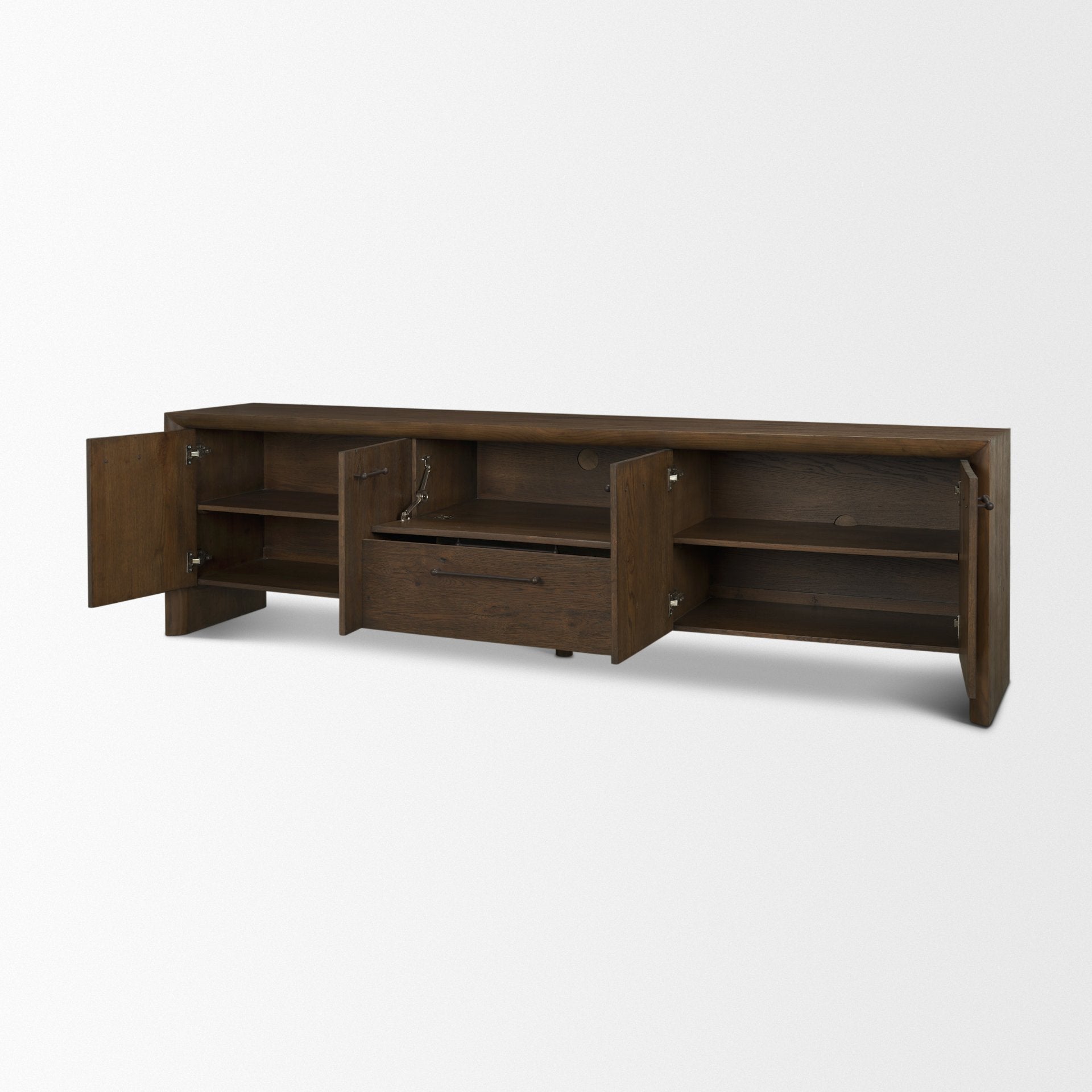Belford 94" Oak Wood Media Console