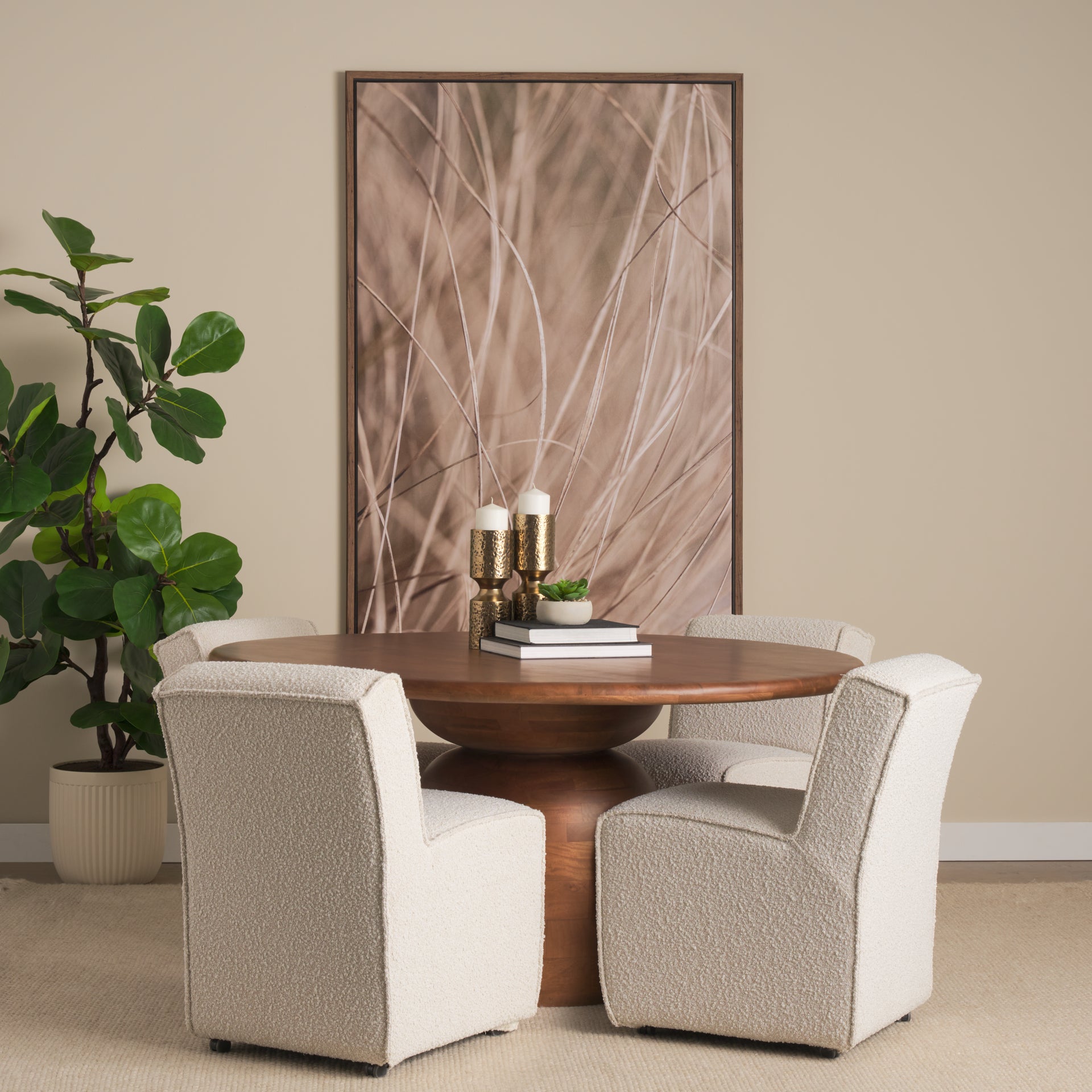 Akira Metal Pillar Candle Holder