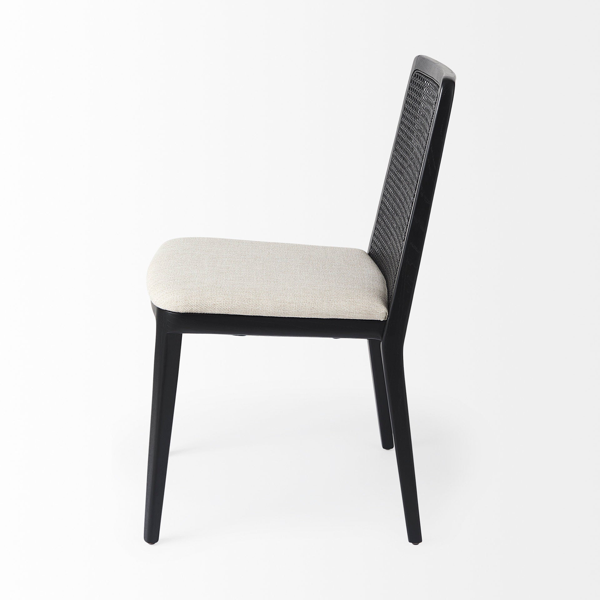 Clara Cane Back Armless Dining Chair