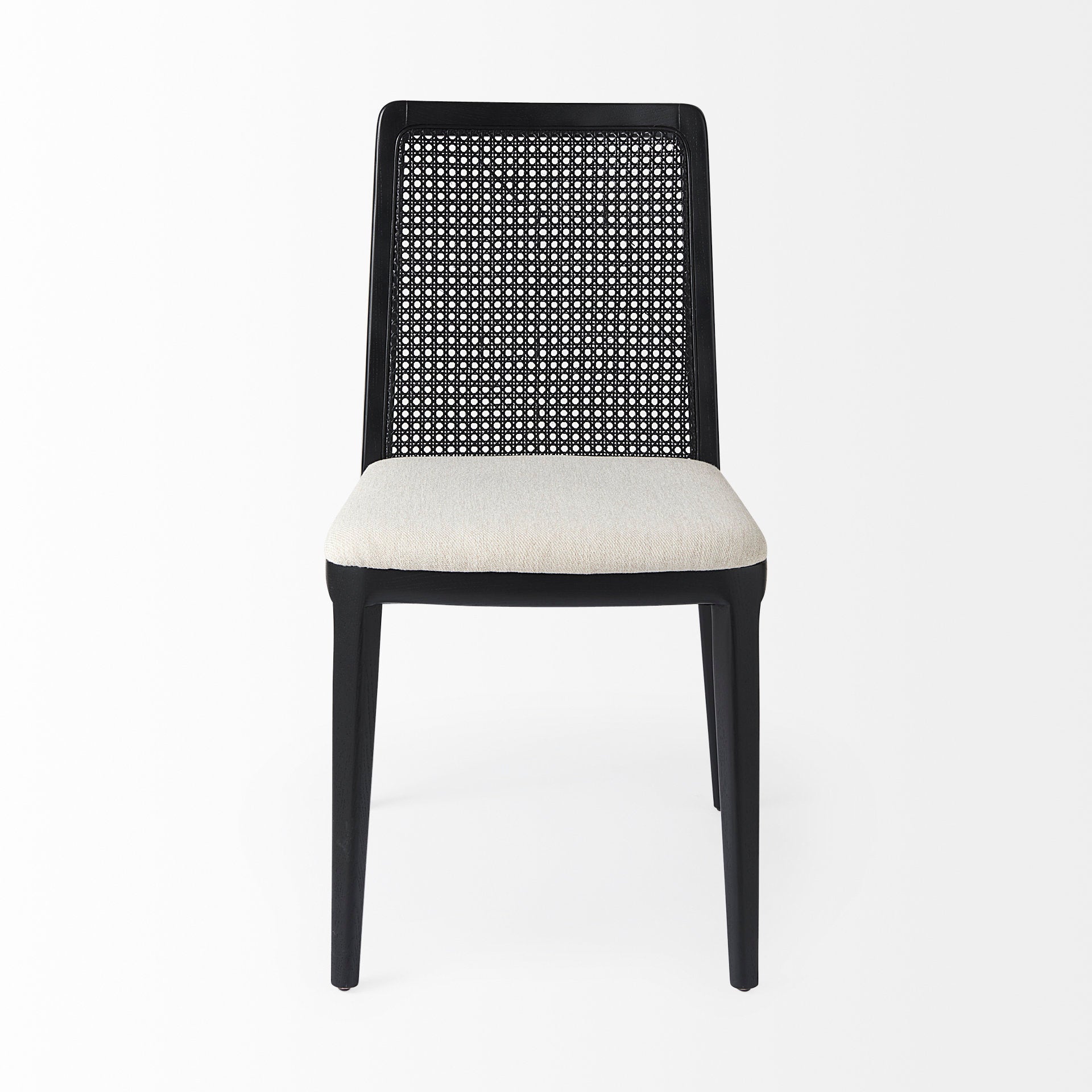 Clara Cane Back Armless Dining Chair