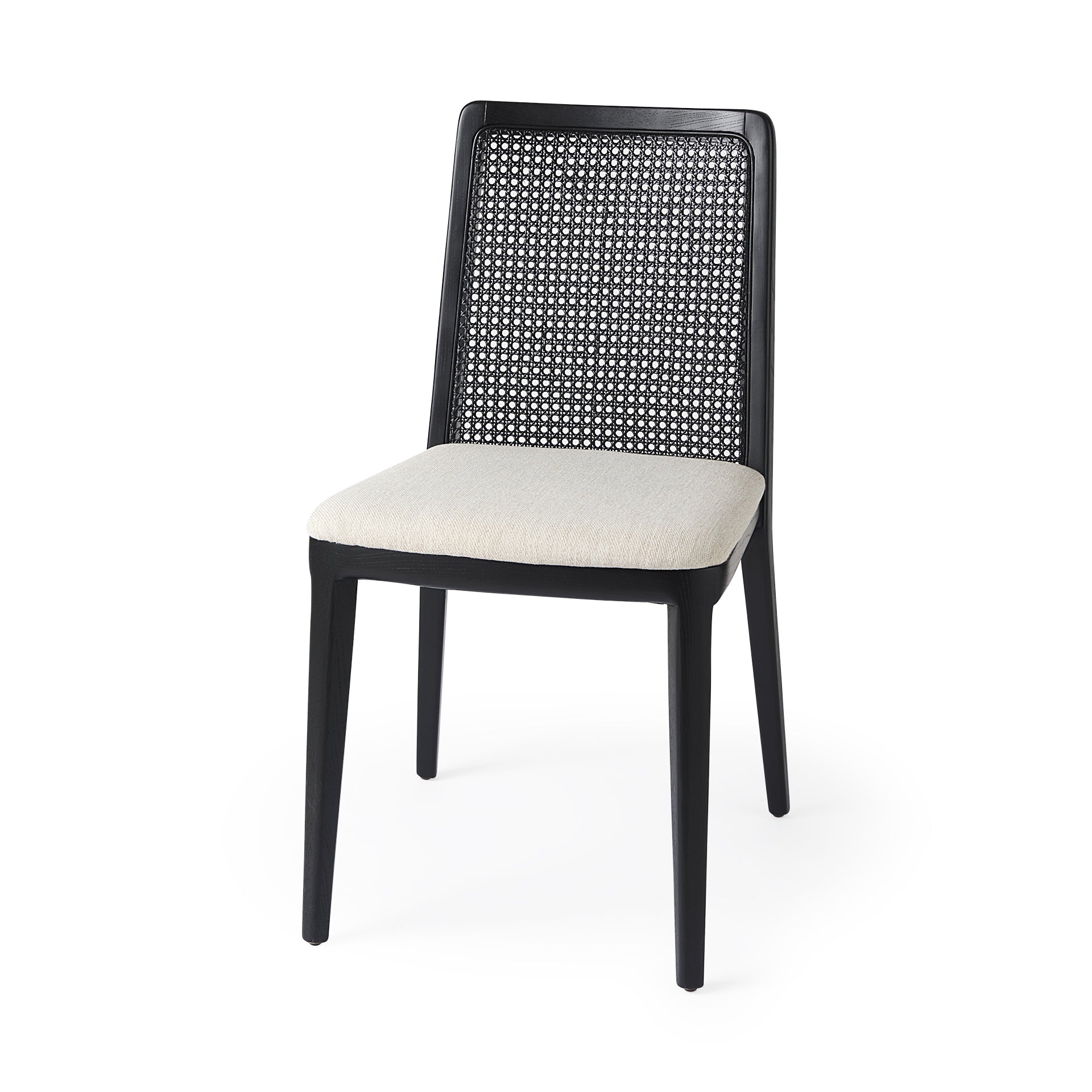 Clara Cane Back Armless Dining Chair