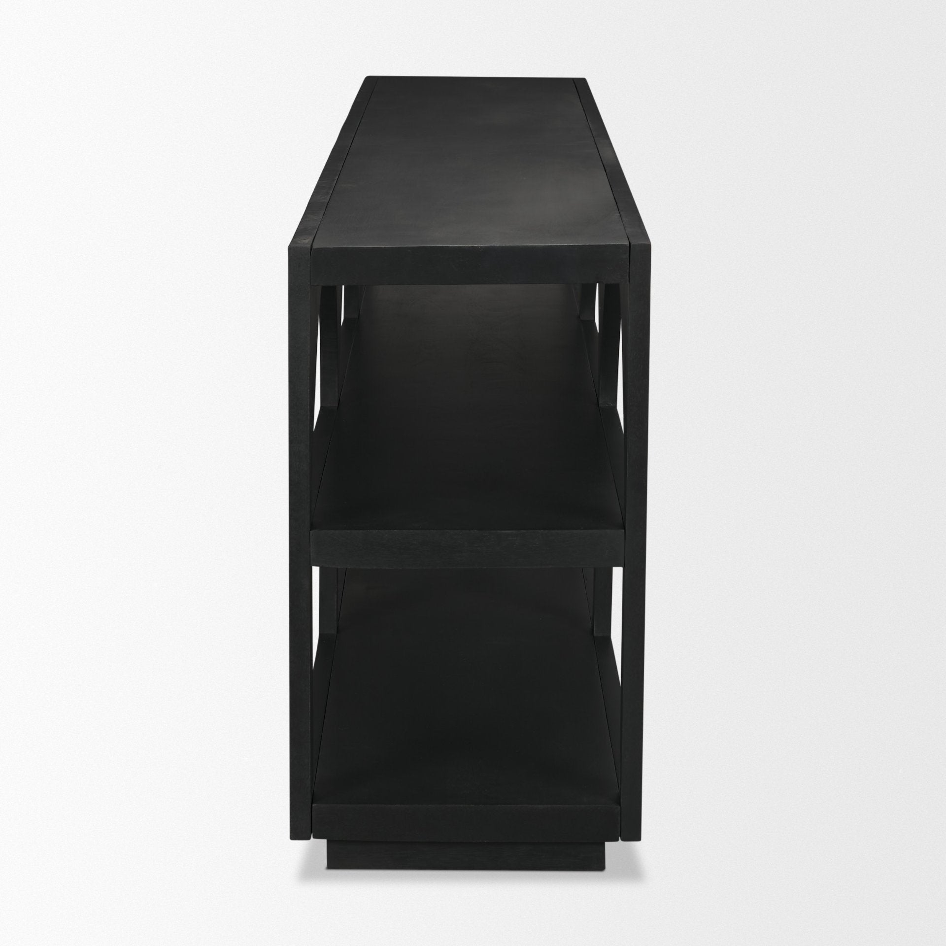 Bela Matte Black Arched Console Table