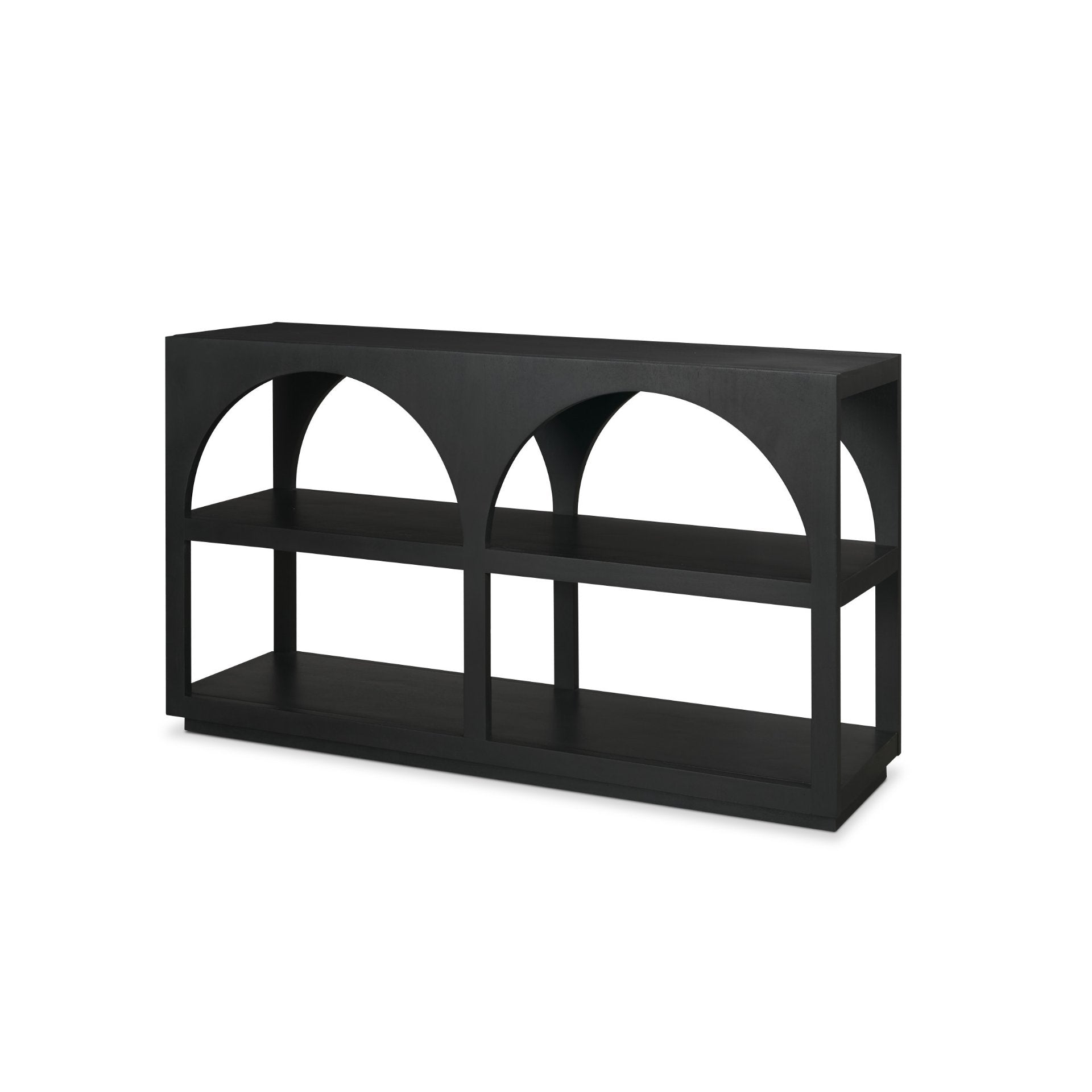 Bela Matte Black Arched Console Table