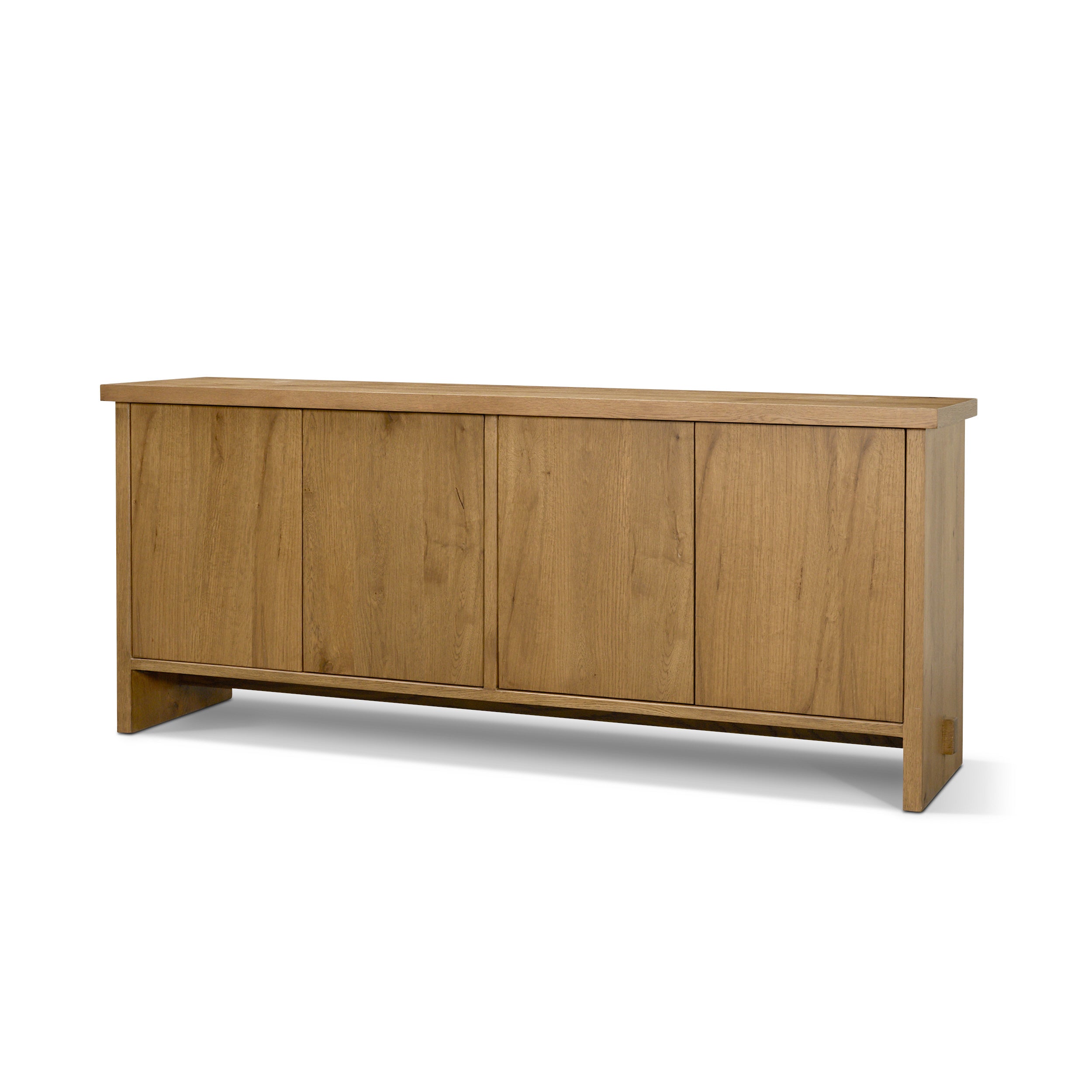 Alcott Brown Wood 4-Door Closed Sideboard