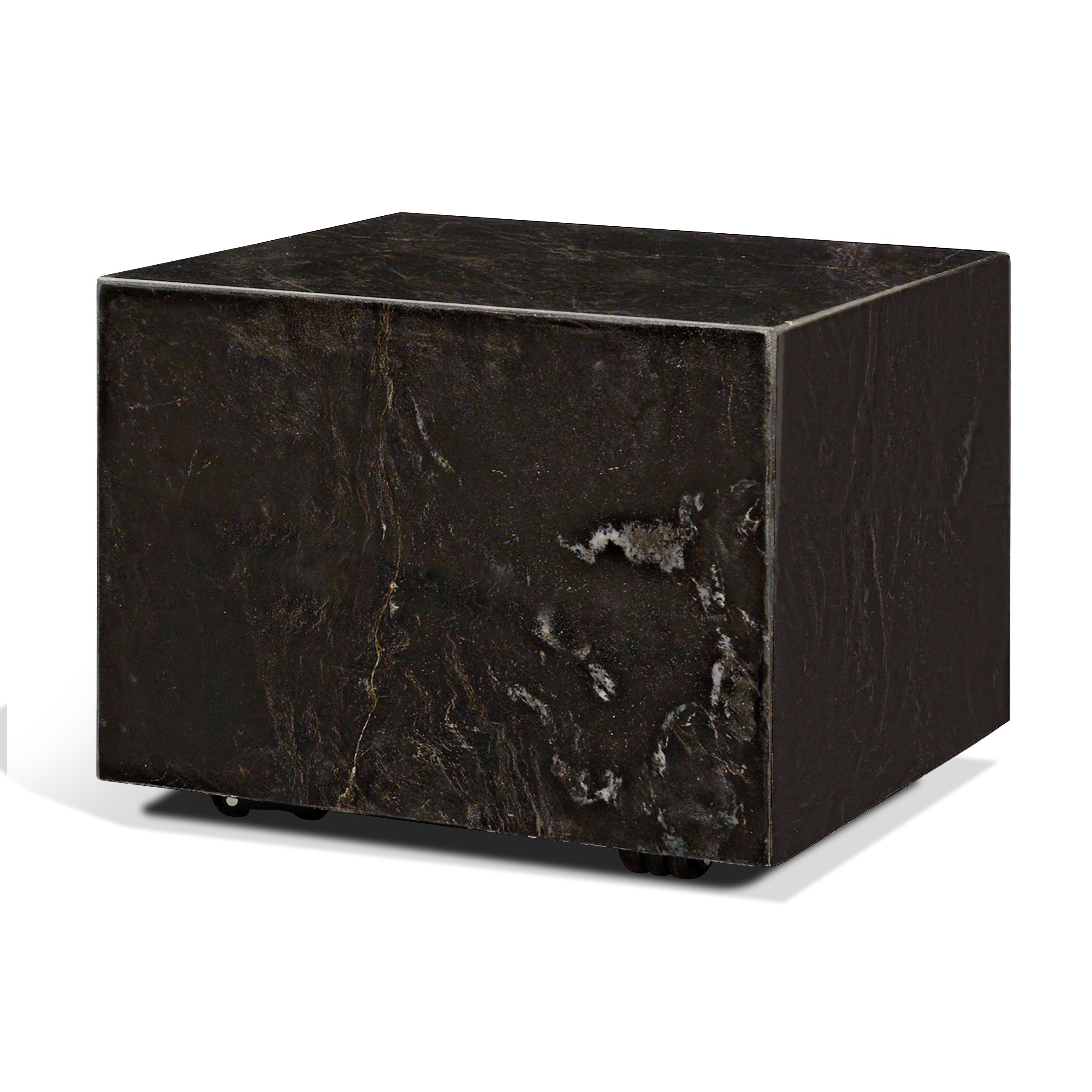Quadra 20" Solid Cappuccino Marble Square Coffee Table