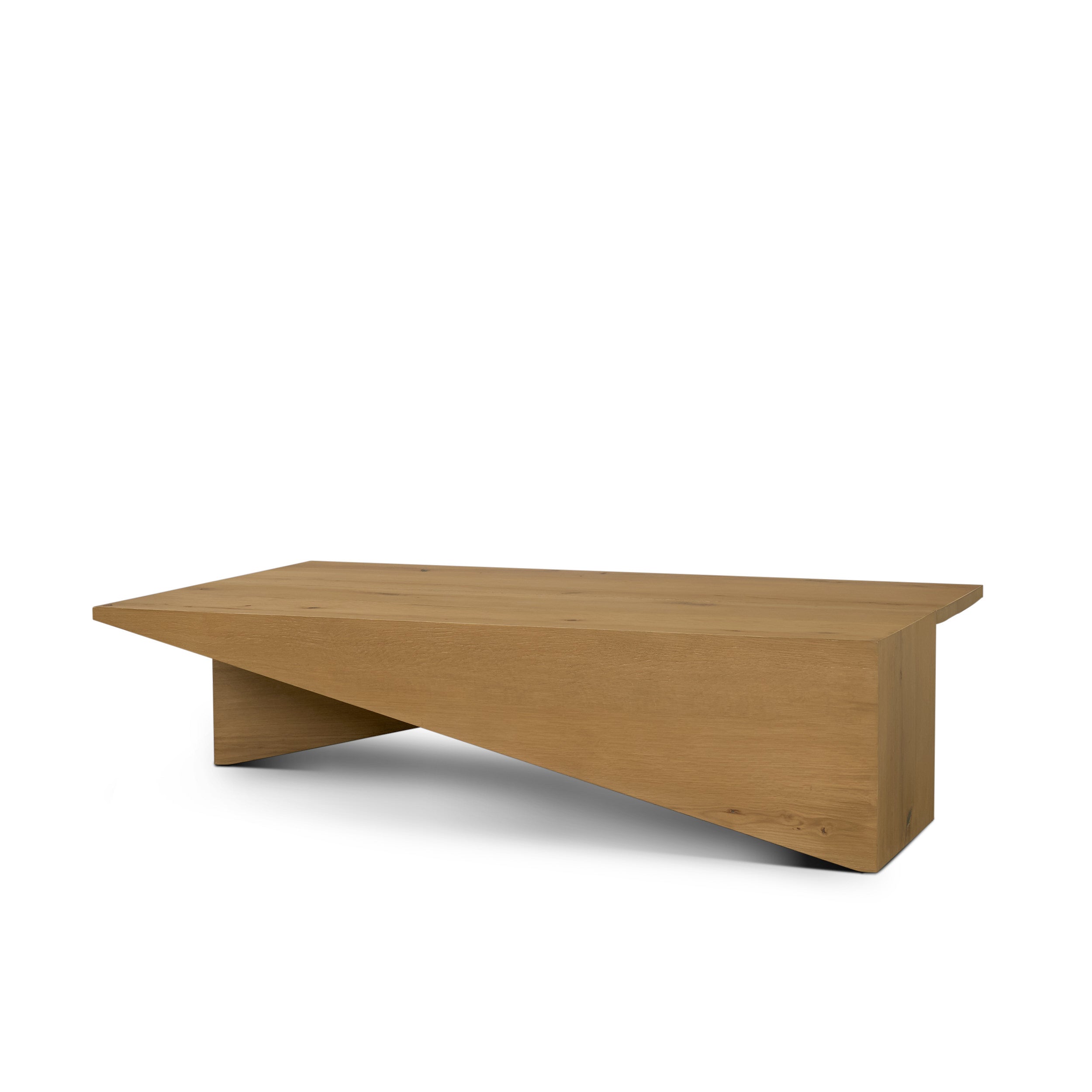 West Oak Wood Rectangular Coffee Table