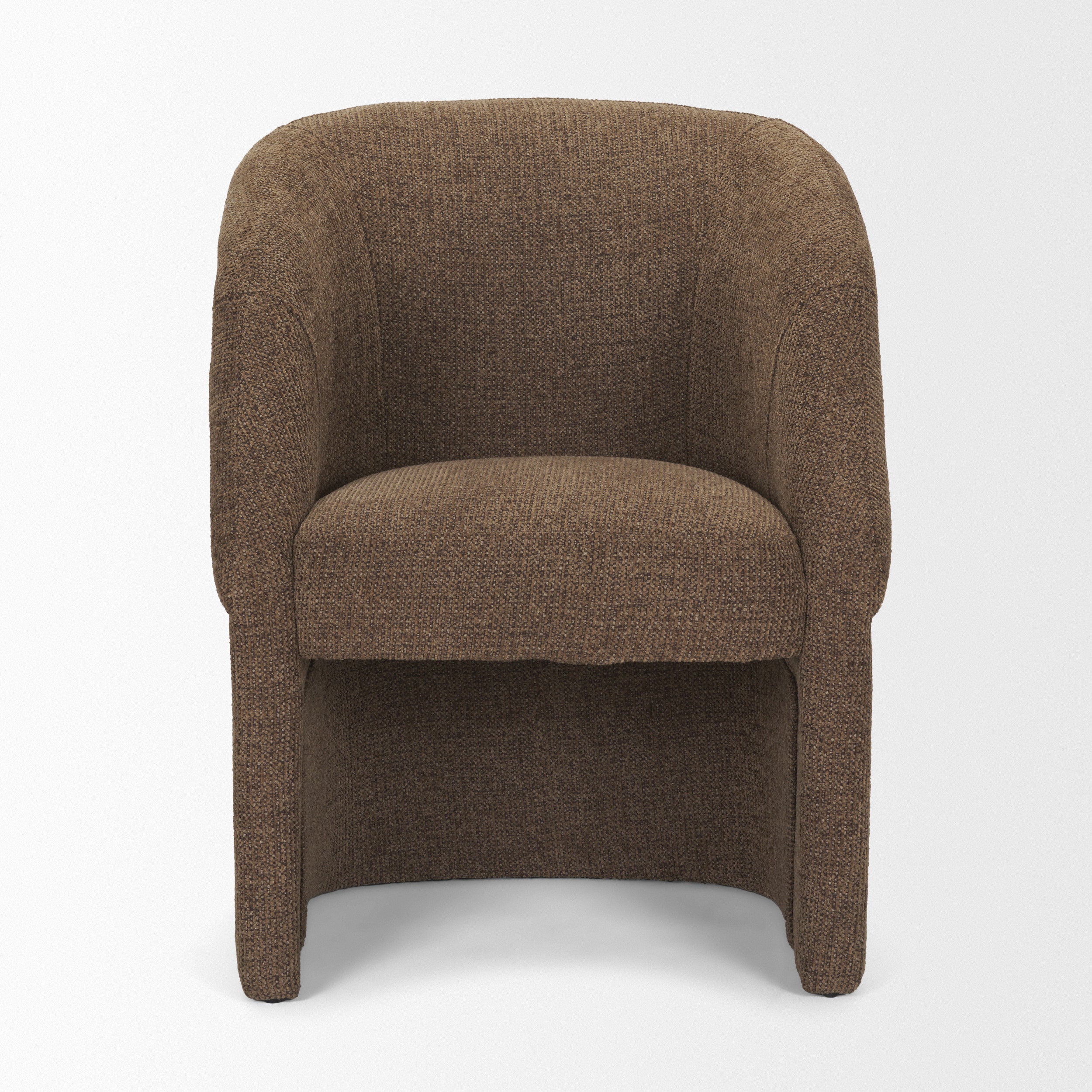 Curtis Barrelback Half-Moon Base Dining Armchair