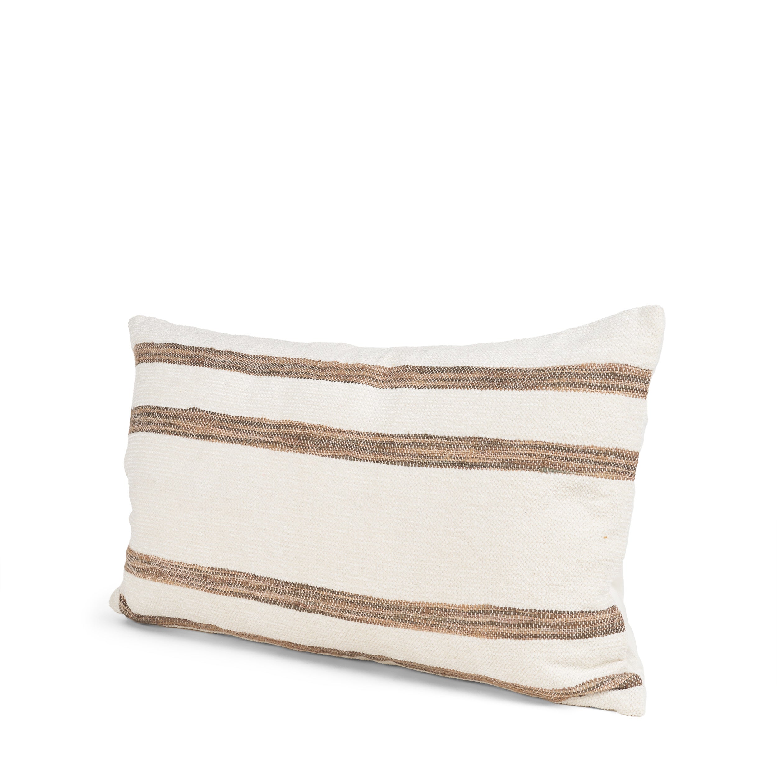 Maryn Cream with Brown Stripes Decorative Pillow Cover