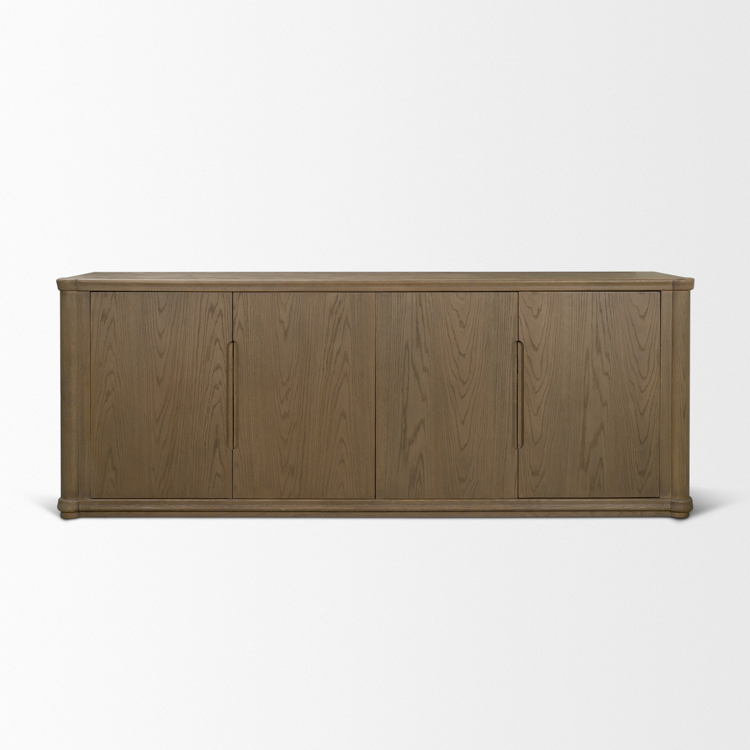 Alden Medium Brown Wood 4-Door Closed Sideboard