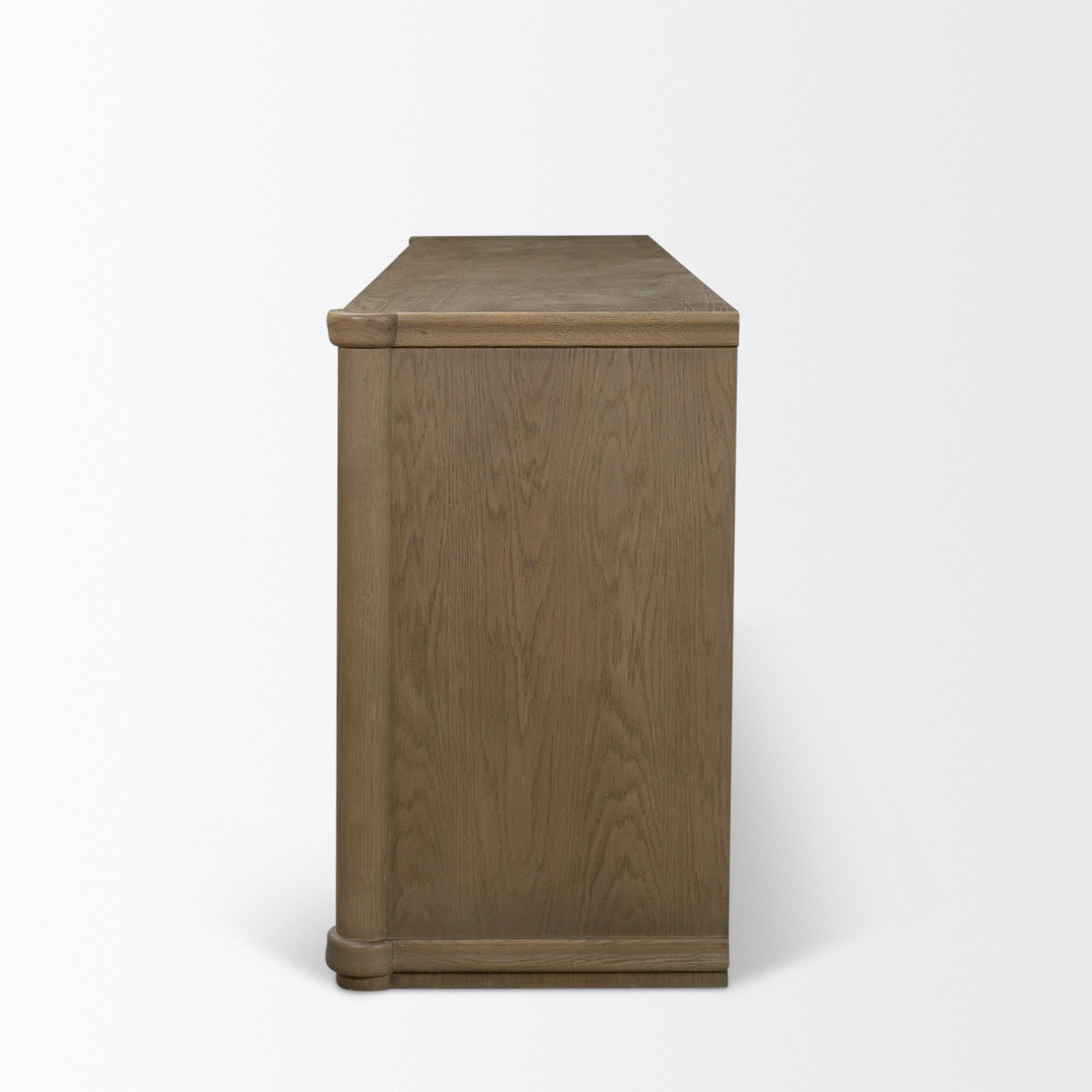 Alden Medium Brown Wood 4-Door Closed Sideboard