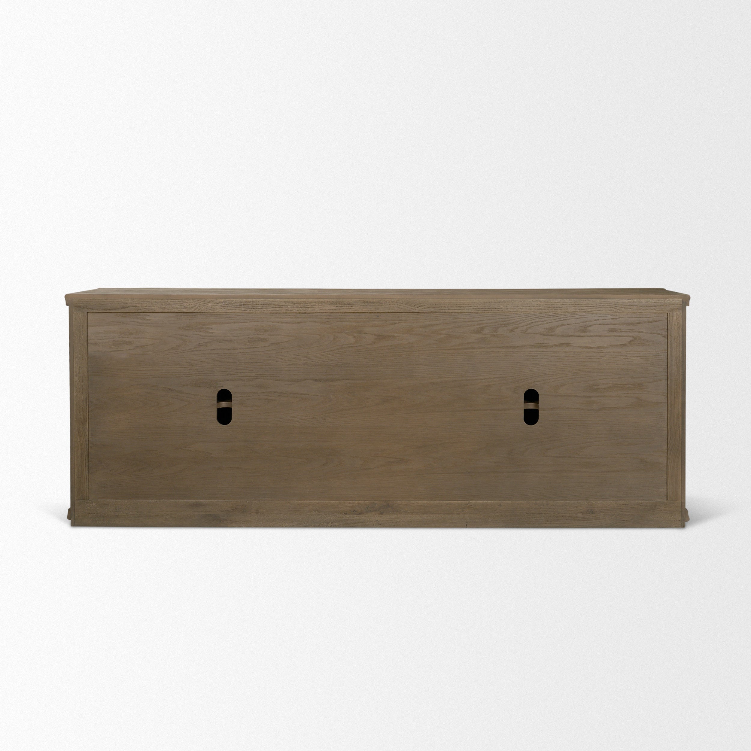 Alden Medium Brown Wood 4-Door Closed Sideboard