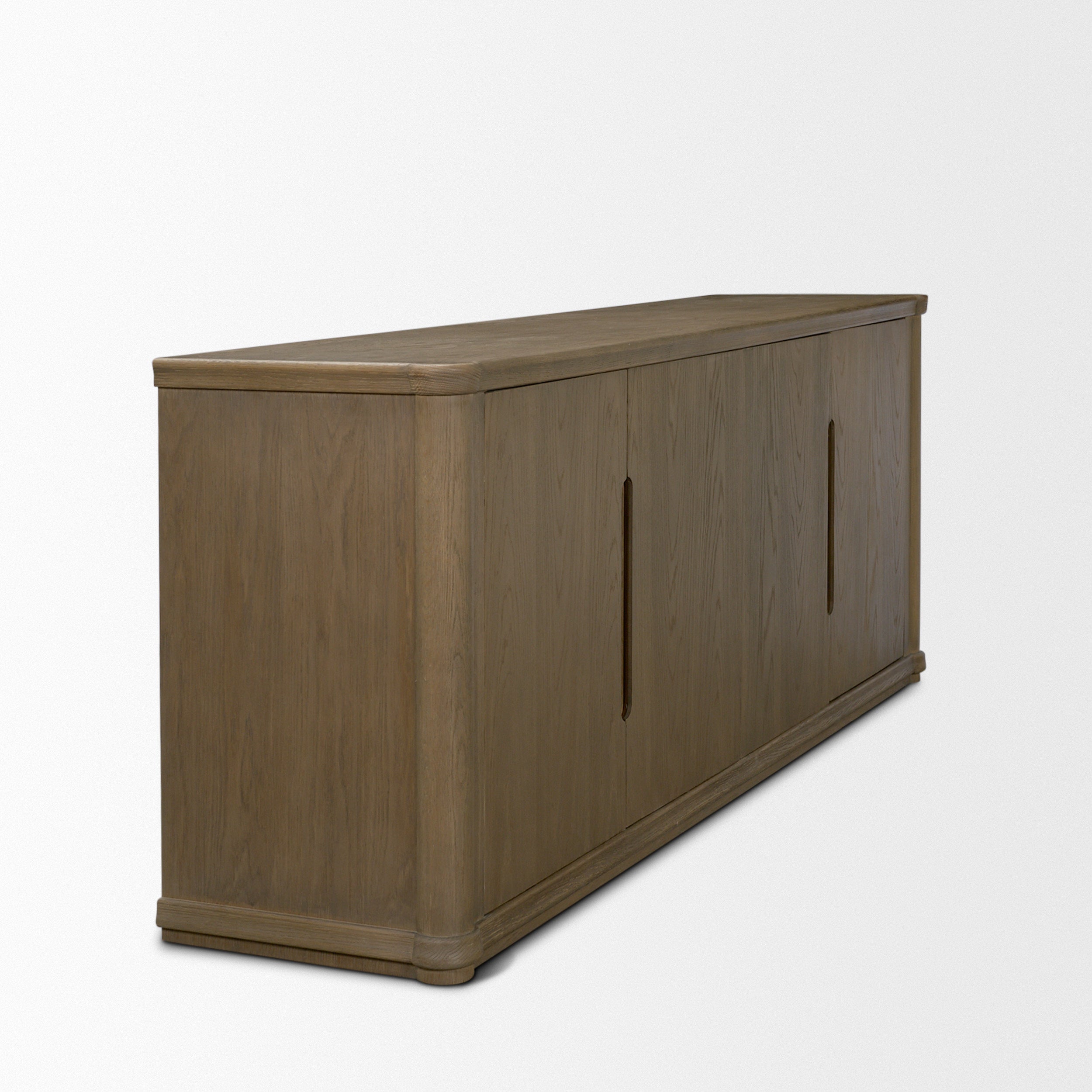 Alden Medium Brown Wood 4-Door Closed Sideboard