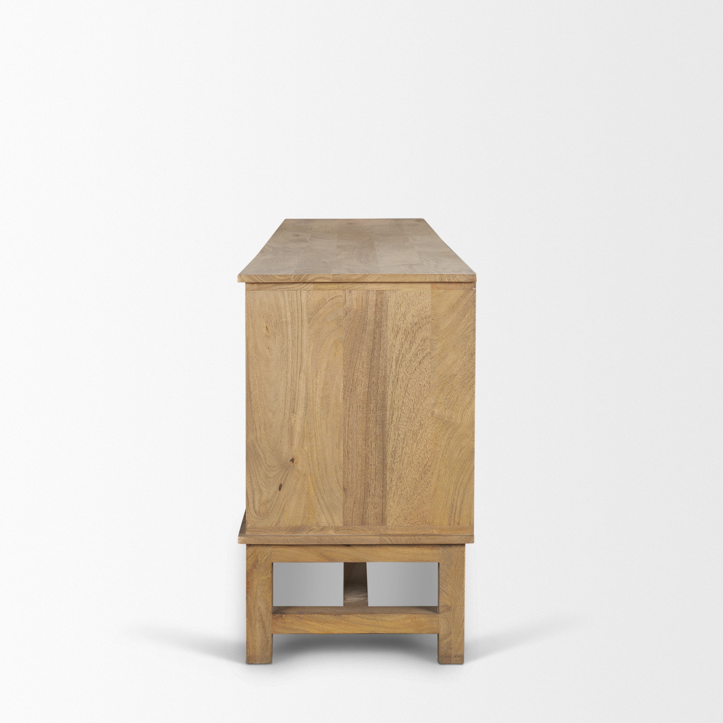 Truss Cool Brown Wood 4 Door Closed Sideboard