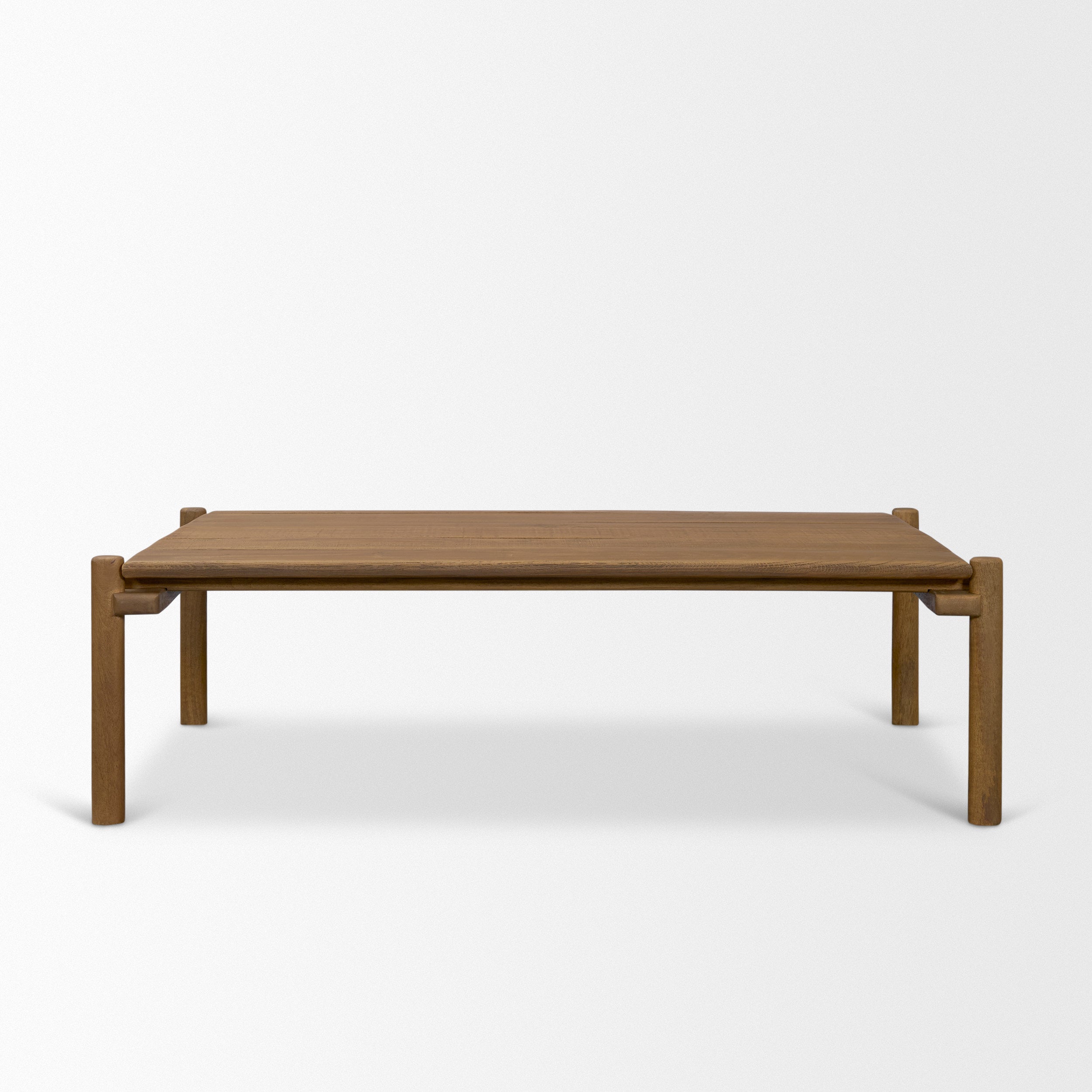 Riven Oak Wood Rectangular Coffee Table