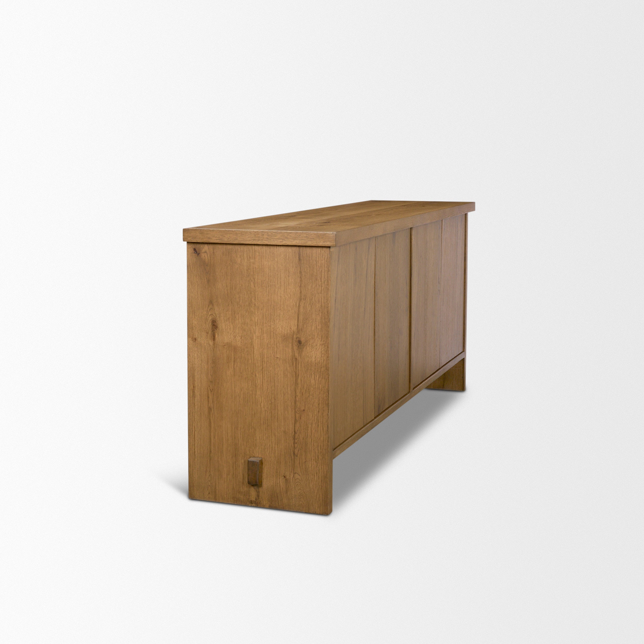 Alcott Brown Wood 4-Door Closed Sideboard