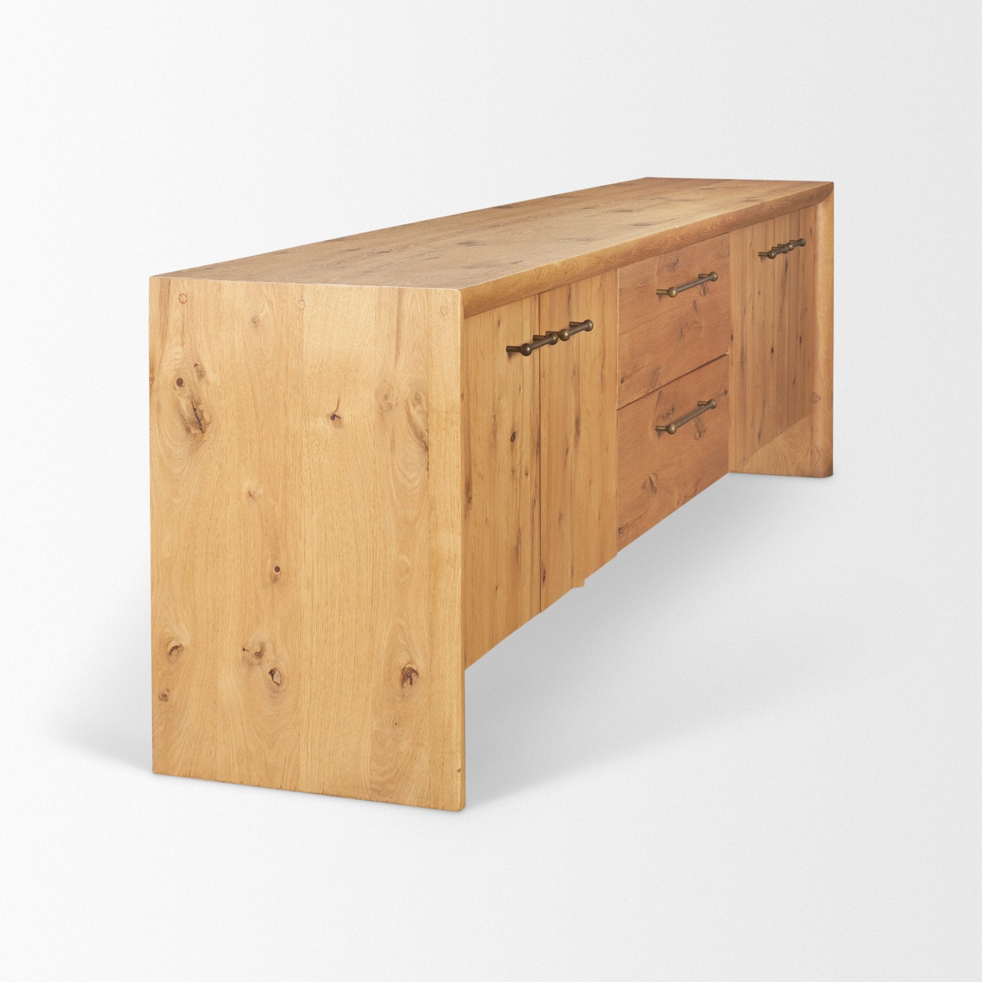 Belford 94" Oak Wood Media Console