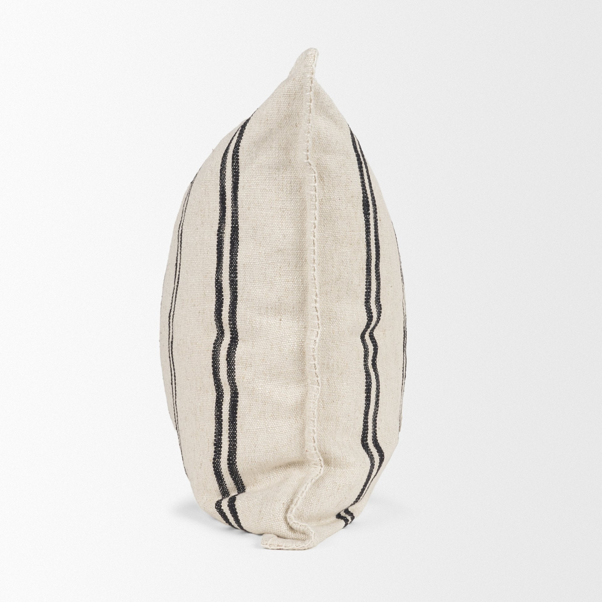 Liv Cream with Black Stripes Decorative Pillow Cover