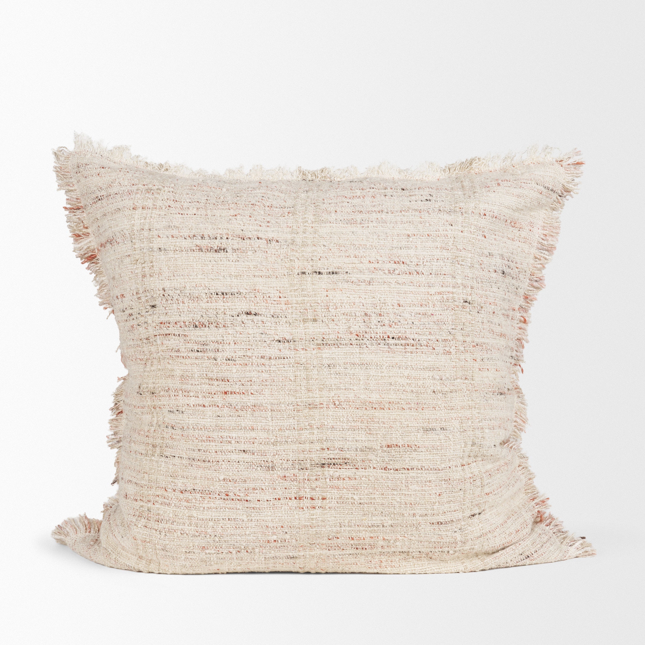 Fraye 22x22 Square Oatmeal Multi-Tone Blend Decorative Pillow Cover