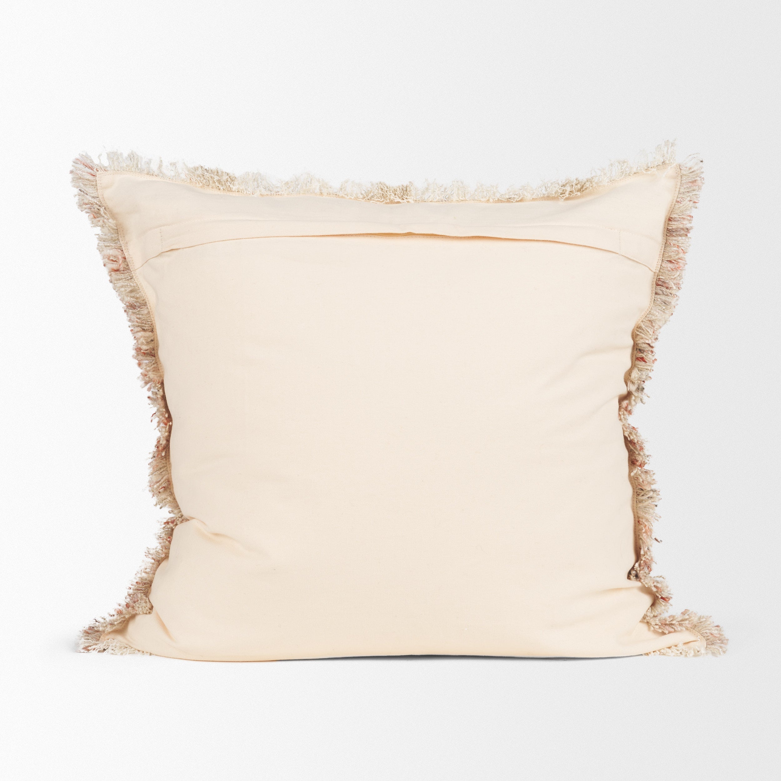 Fraye 22x22 Square Oatmeal Multi-Tone Blend Decorative Pillow Cover