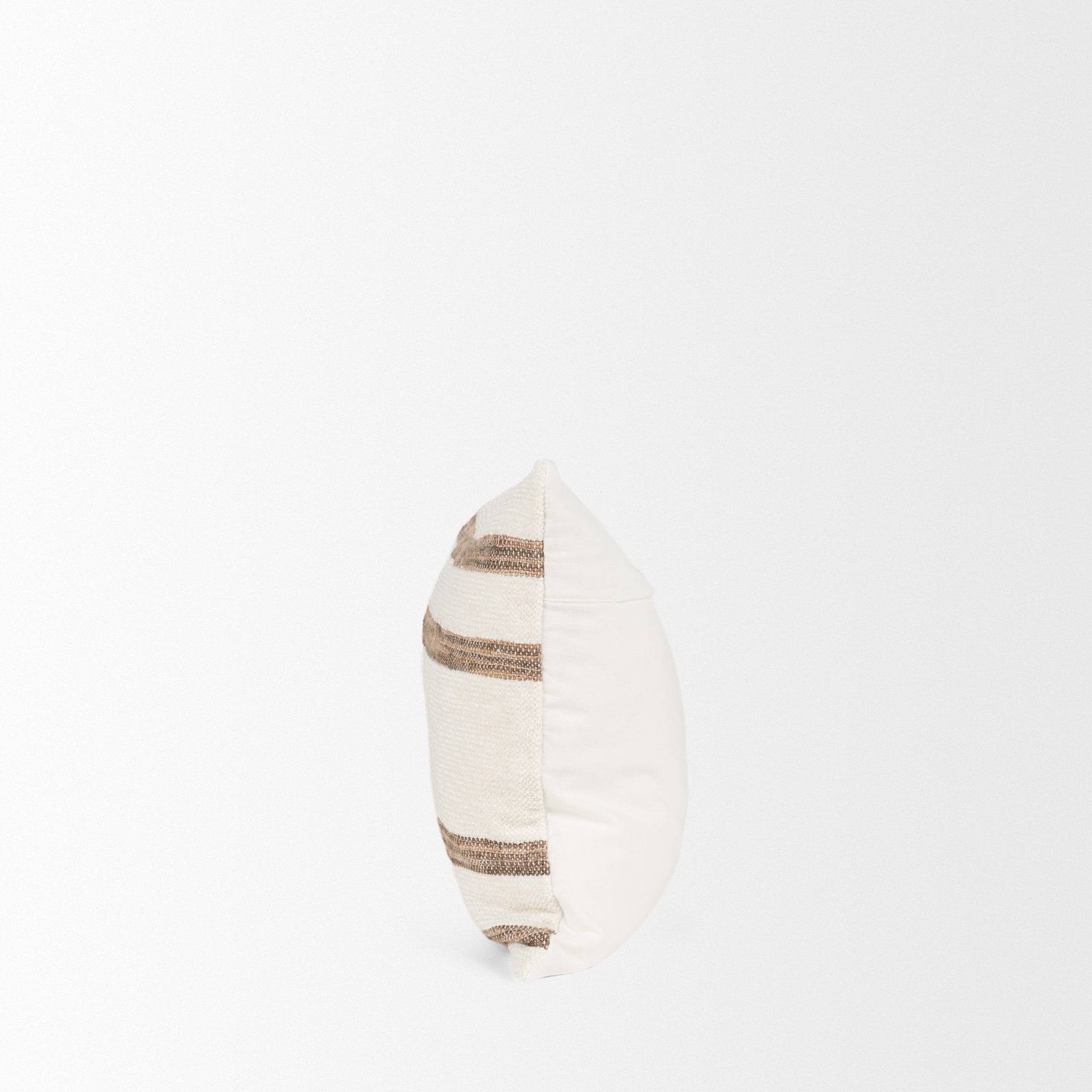 Maryn Cream with Brown Stripes Decorative Pillow Cover
