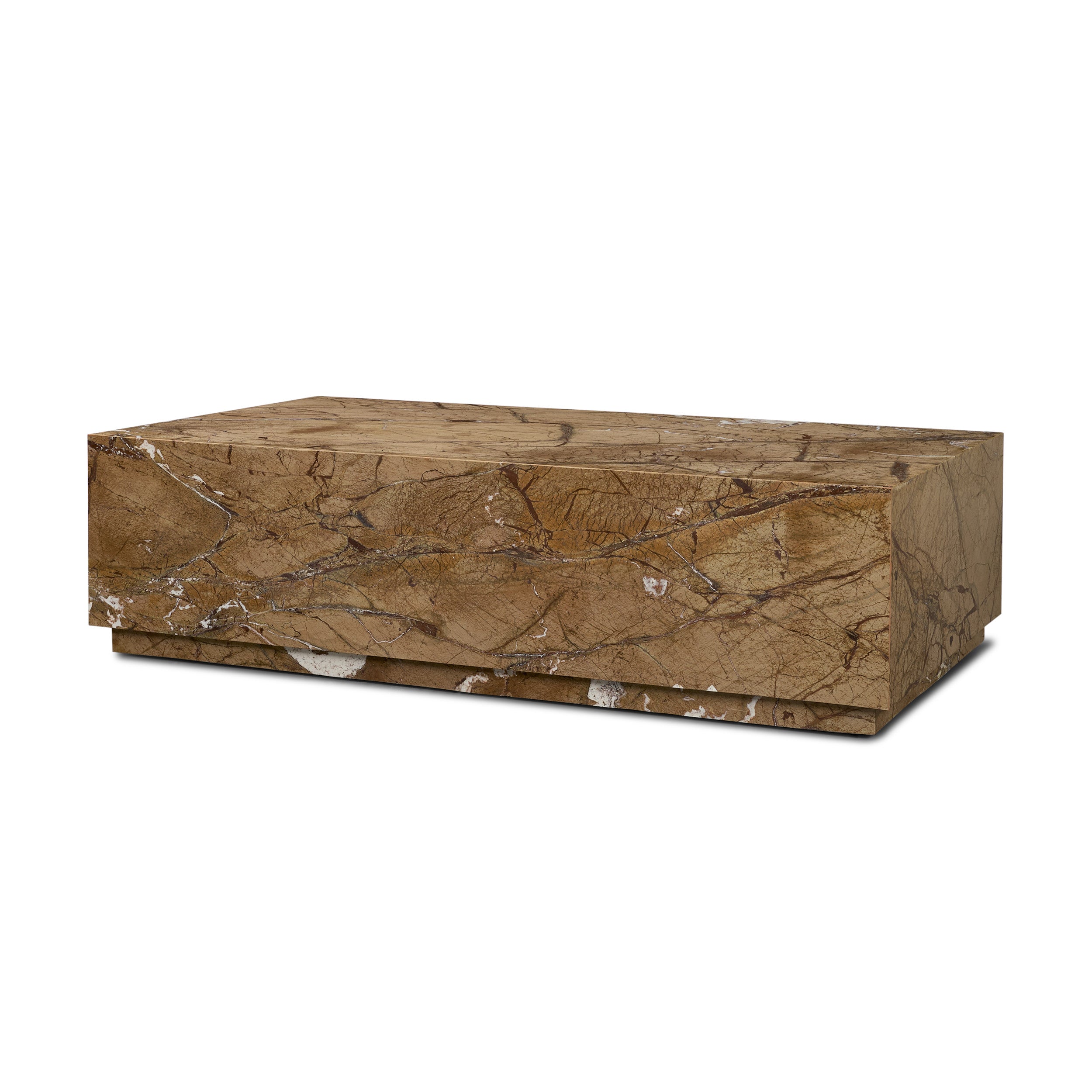 Matteo Solid Marble Rectangular Coffee Table