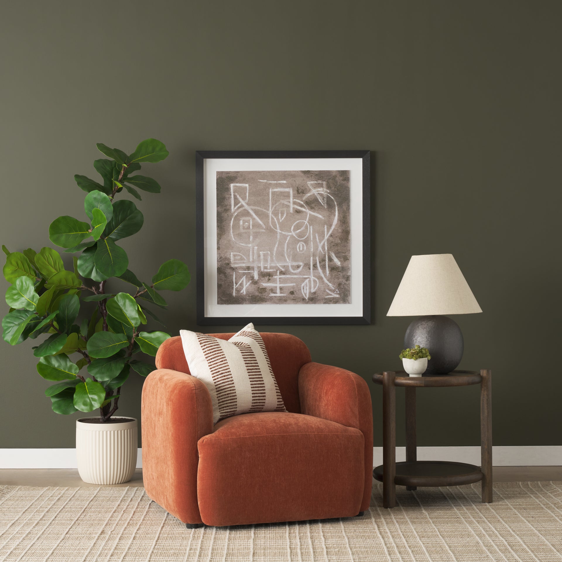 Saga Upholstered Fabric Chair