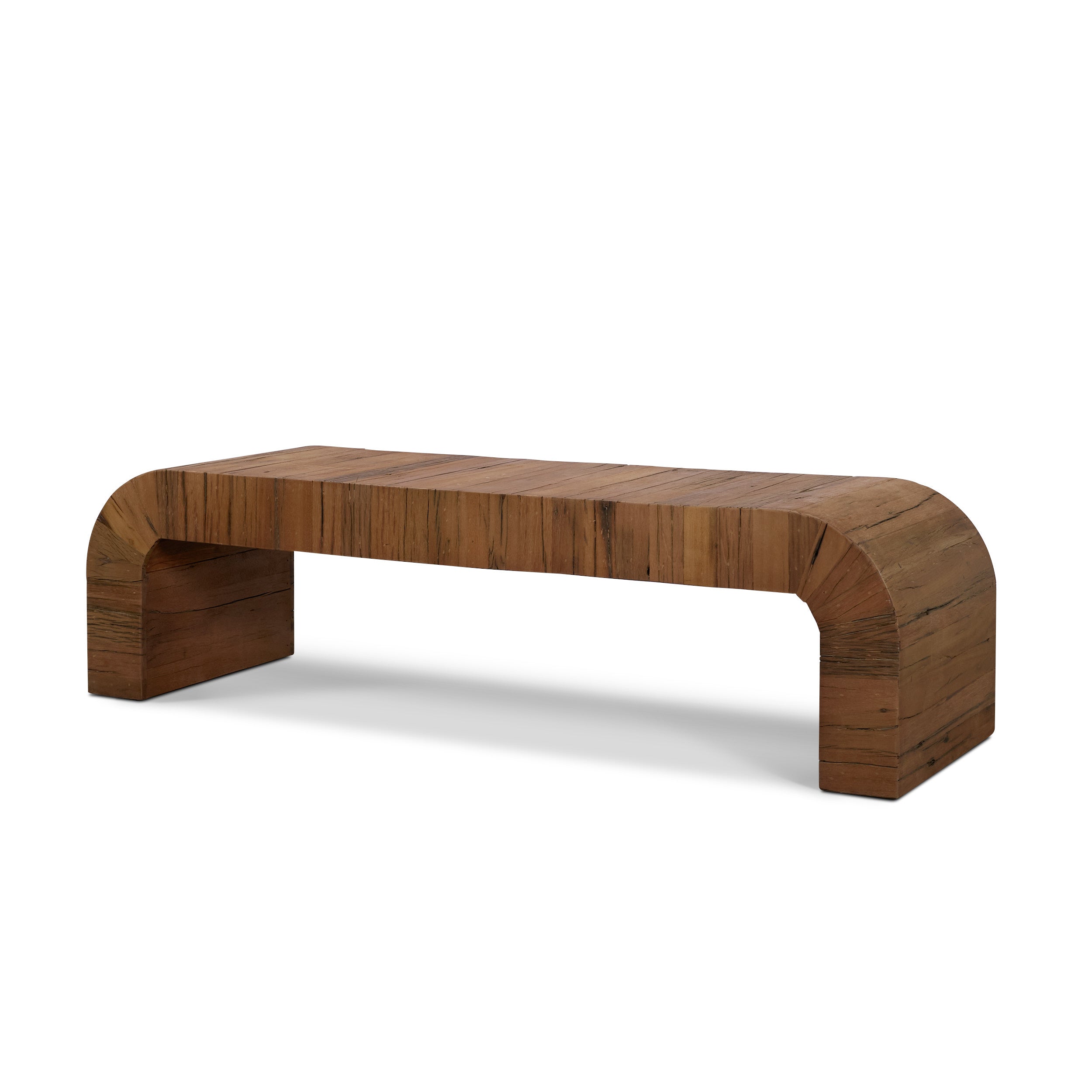 Denton Medium Brown Relcaimed Wood Bench