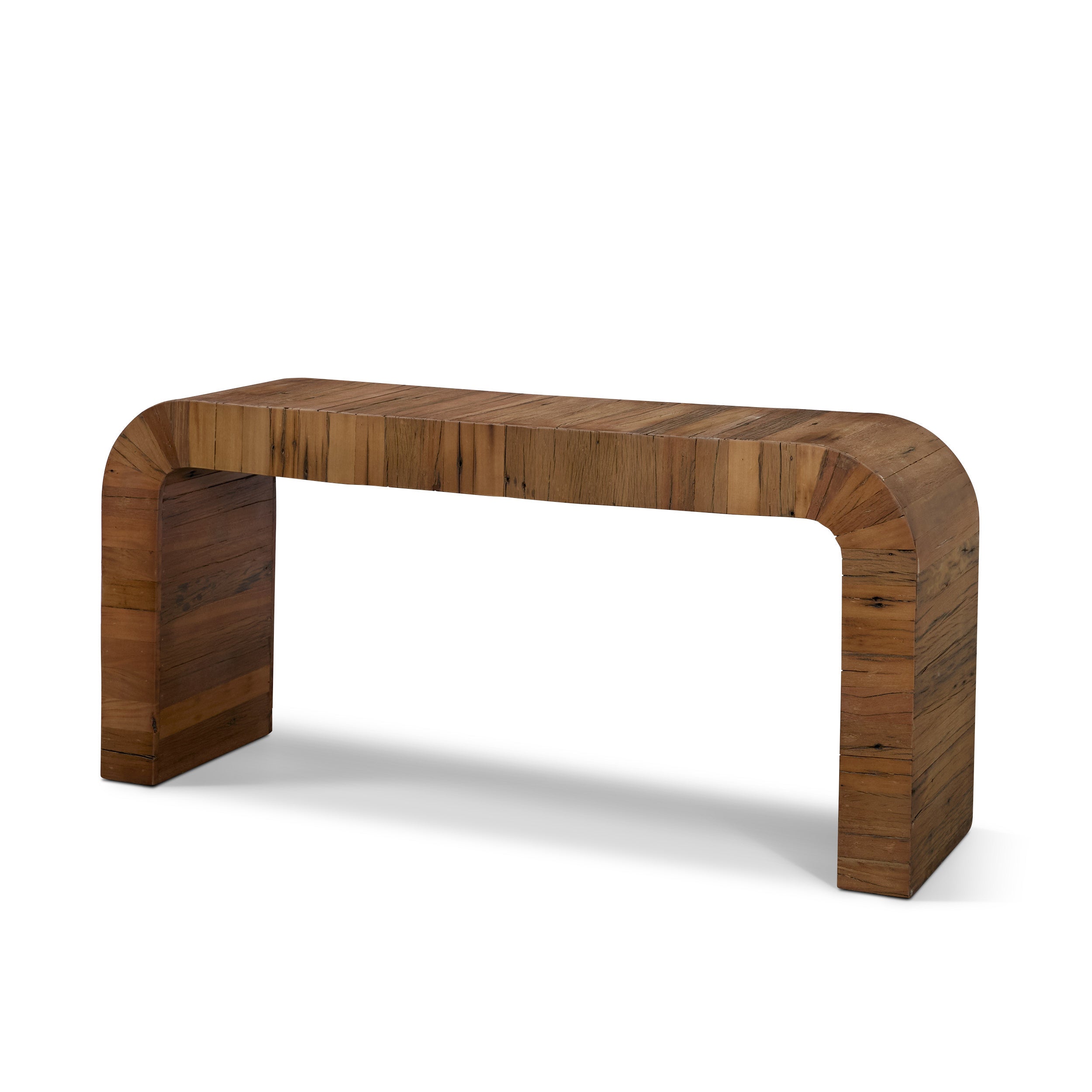 Denton Medium Brown Relcaimed Wood Console Table