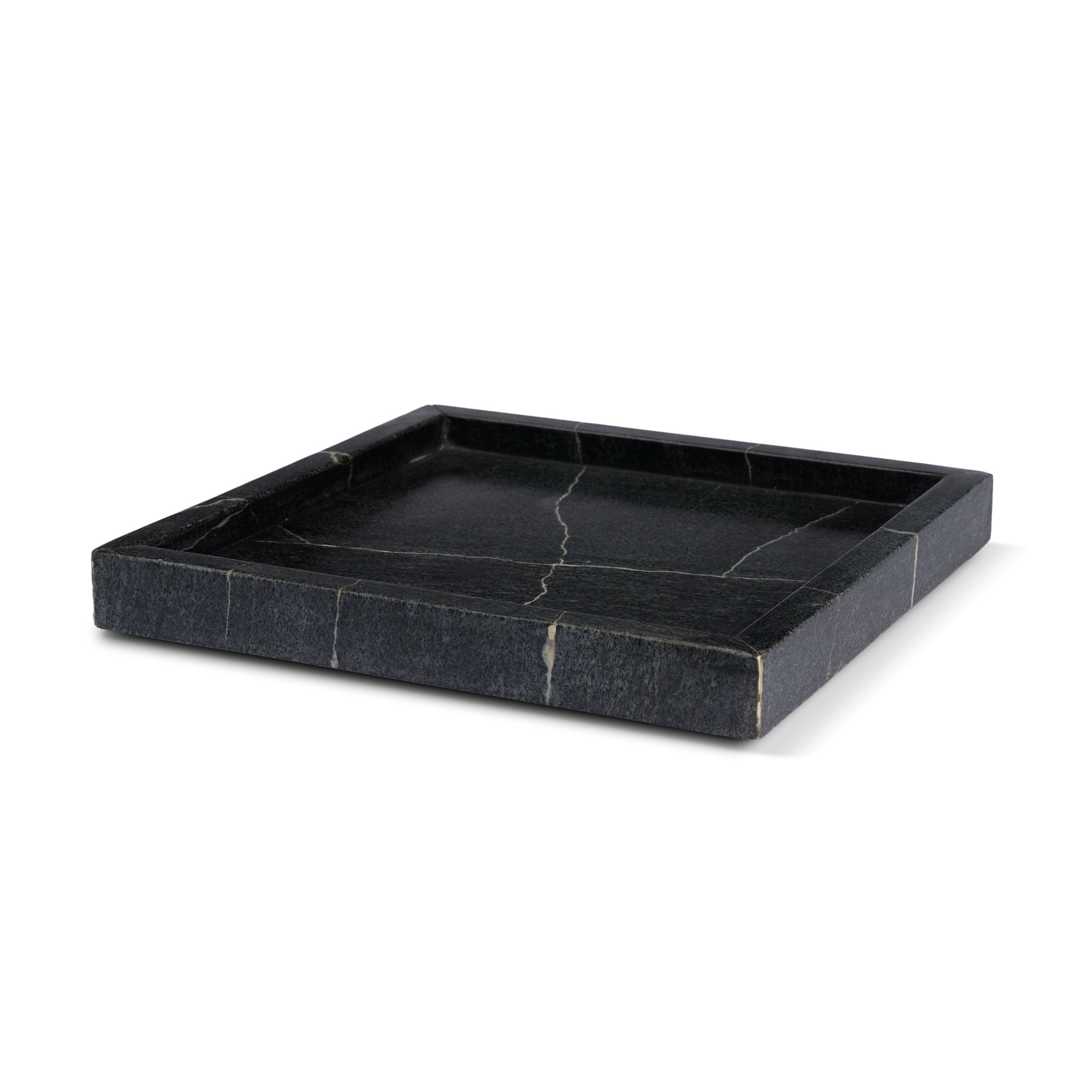 Stratus Marble Square Decorative Tray
