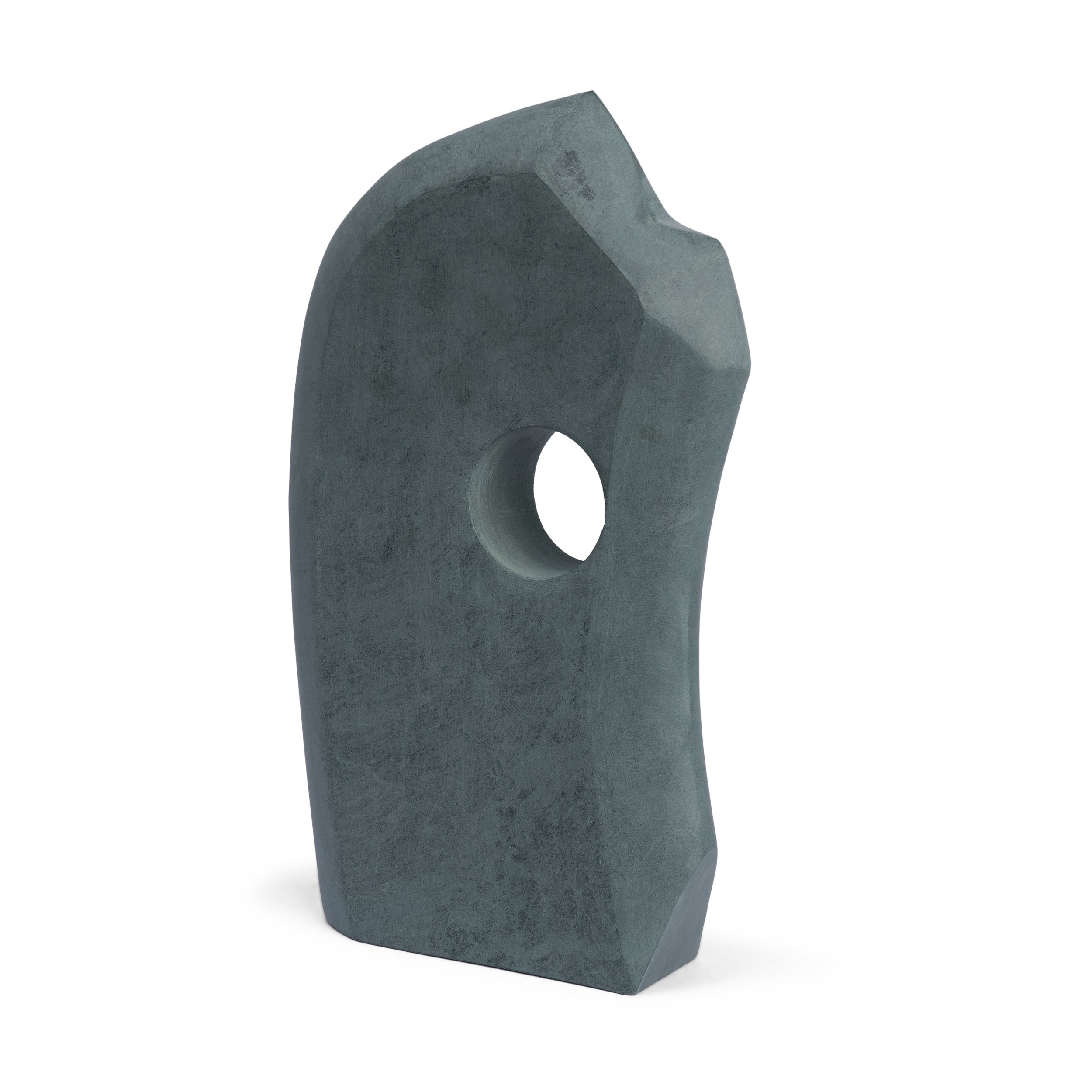 Carico Sculptural Gray Marble Decorative Object