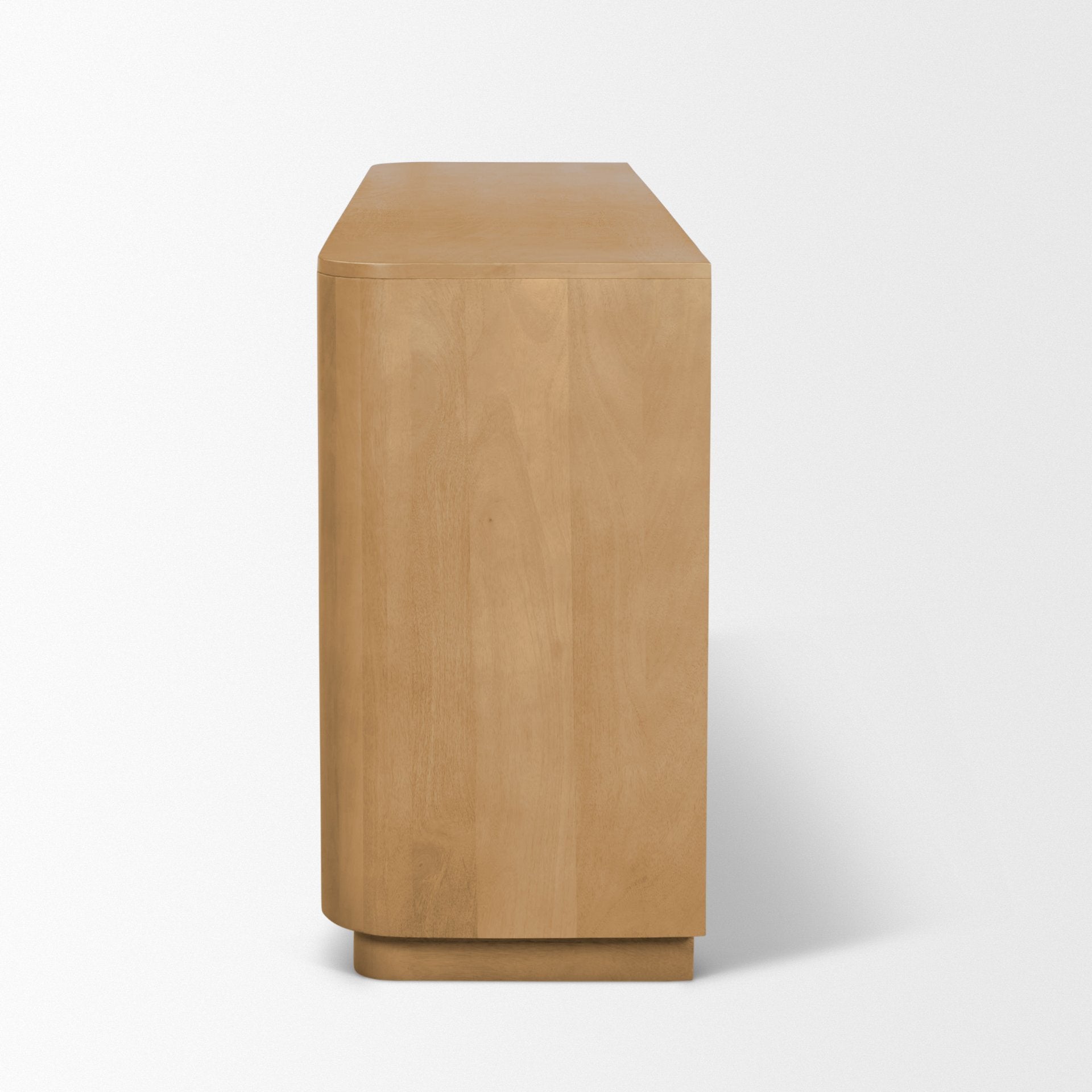 Serrin Solid Wood with Travertine 4 Door Closed Sideboard