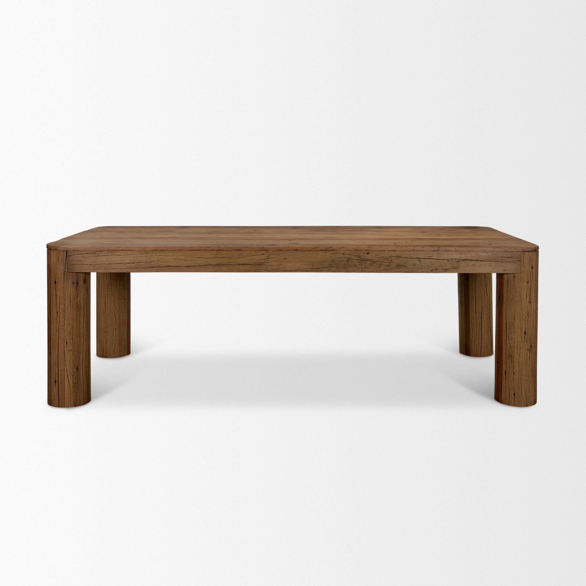 Hewitt 94" Rectangular Smooth Reclaimed Wood Dining Table