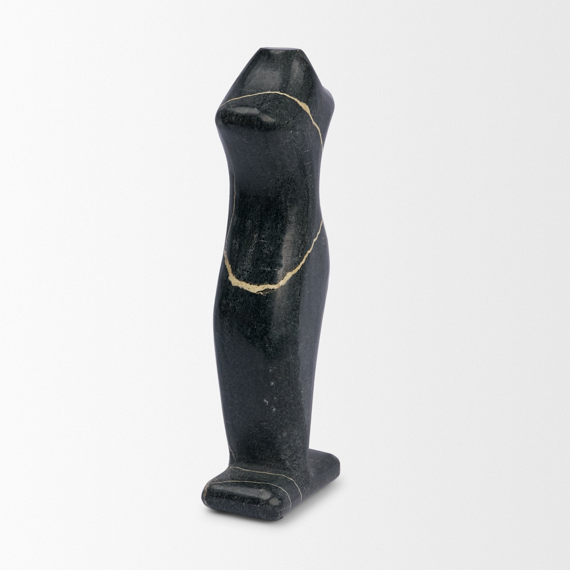 Contour Black Marble Silhouette Decorative Object