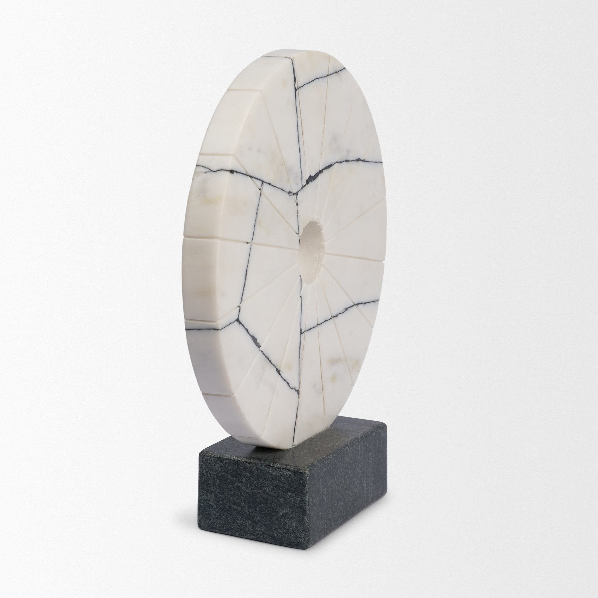 Orin Marble Round Disc Decorative Object