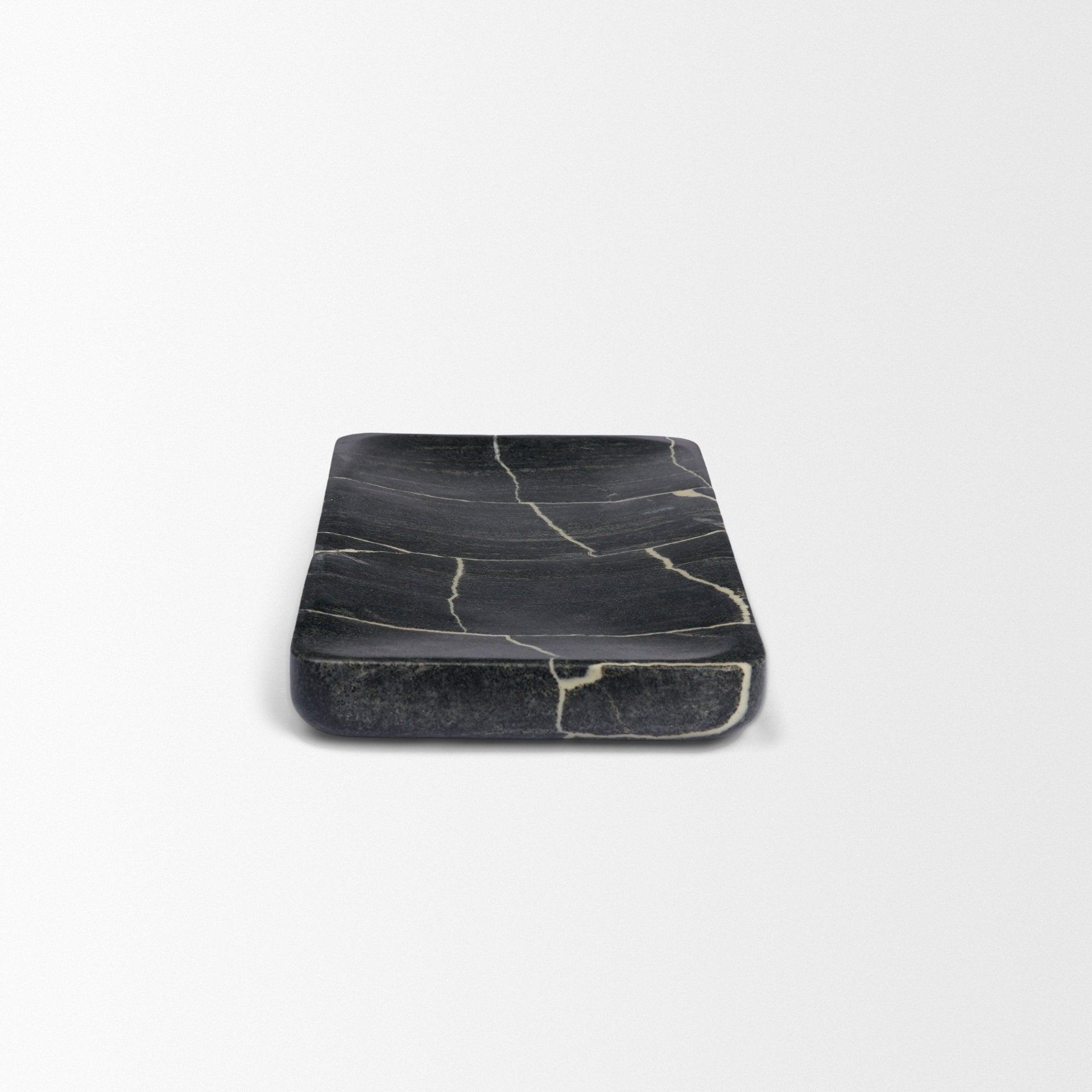 Tratto Rectangular Marble Decorative Tray